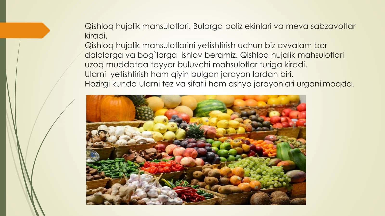 Qishloq xo'jalik hom ashyolari va ularni saqlash 3