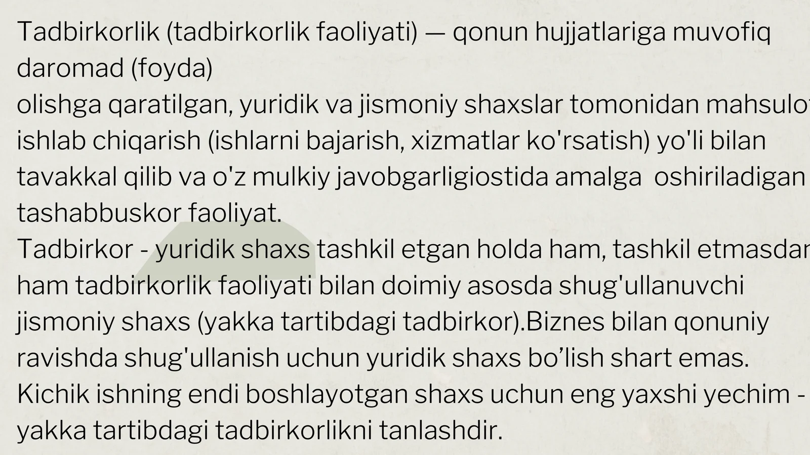 Yakka tartibdagi tadbirkorlik 3