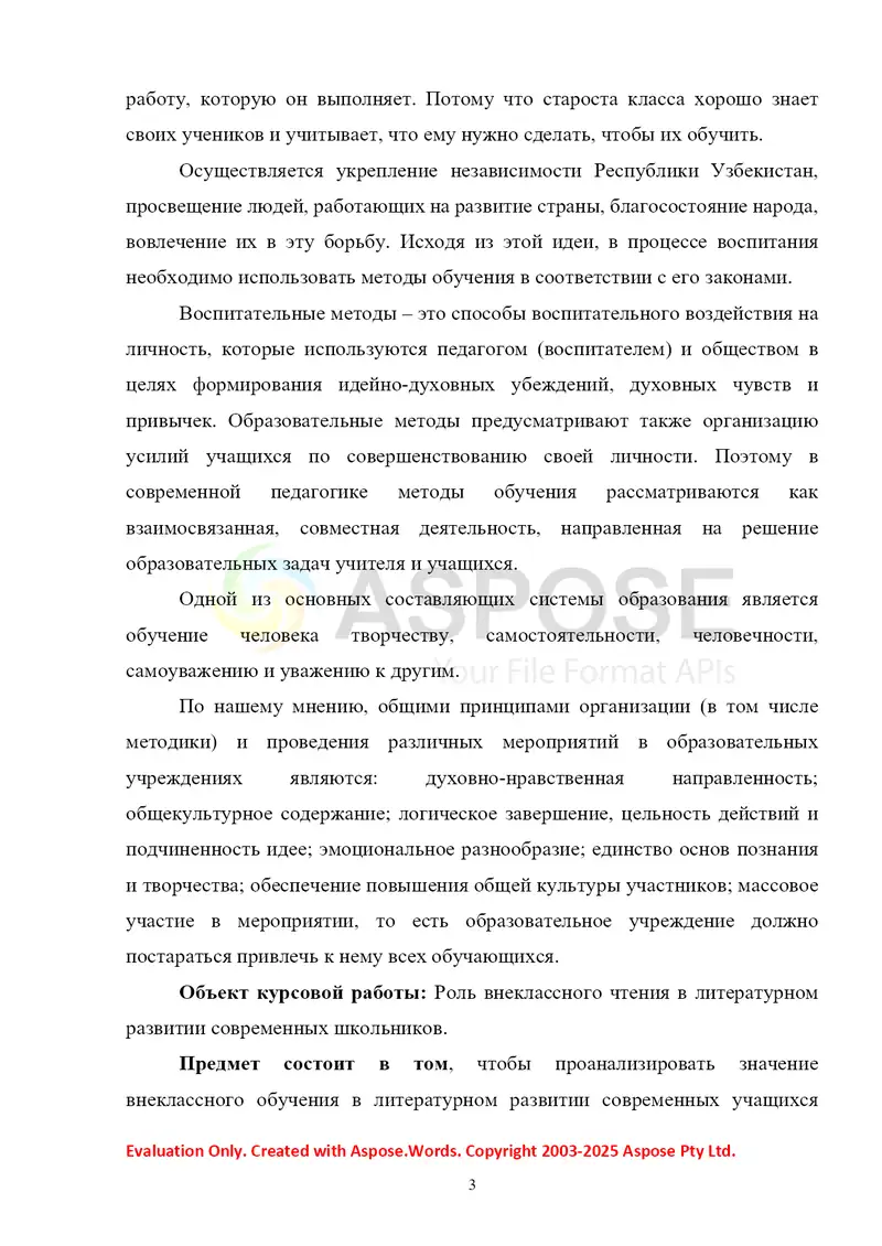 Роль внеклассного чтения в литературном развитии современных школьников 3