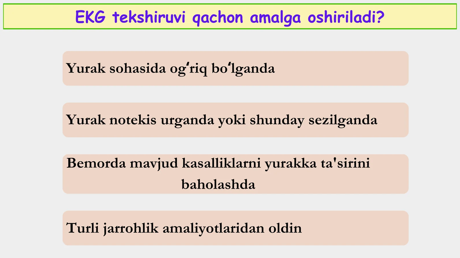 Elektrokardiografiya darslari 3