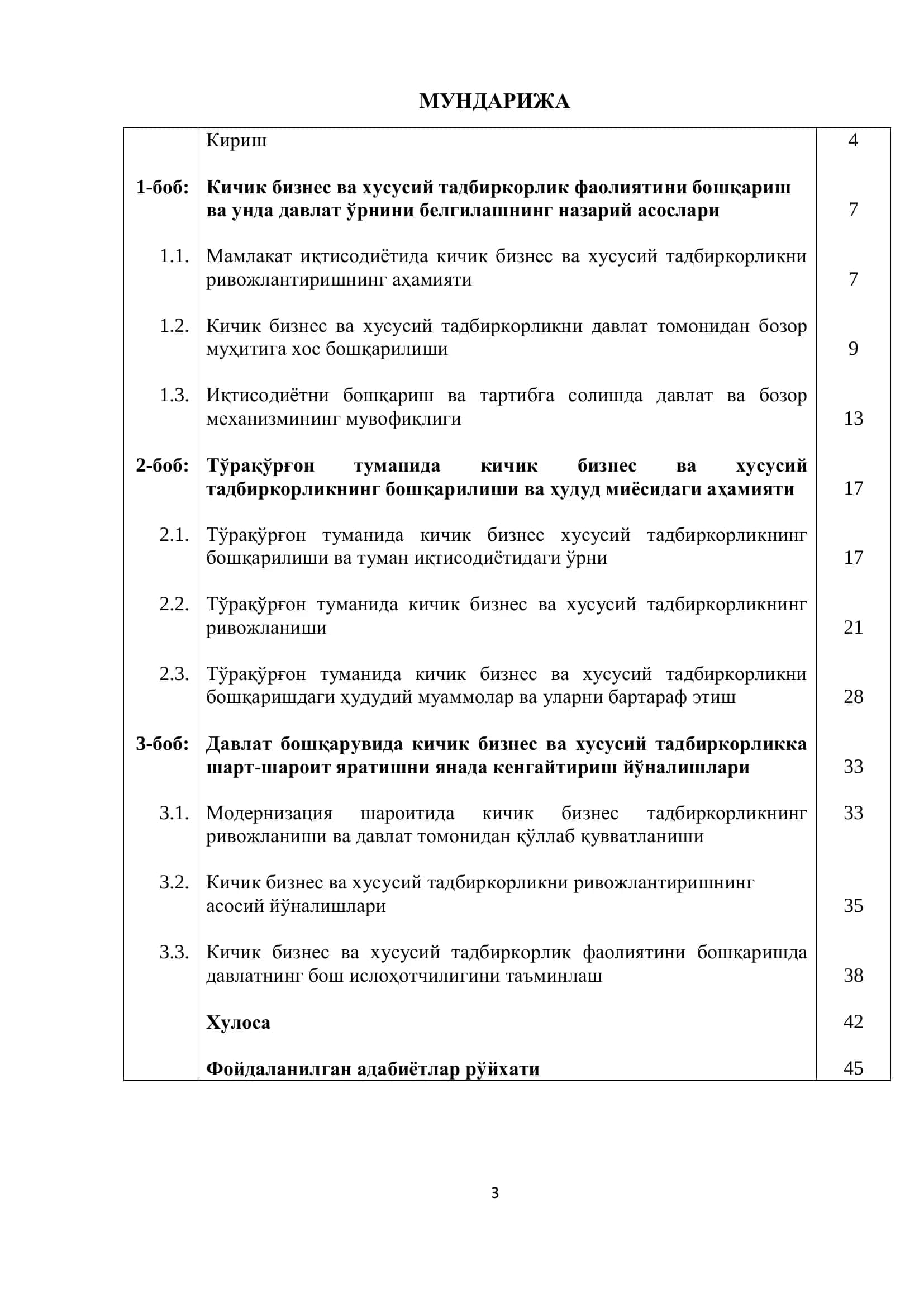 Кичик бизнес ва хусусий тадбиркорлик фаолиятини бошқариш 3
