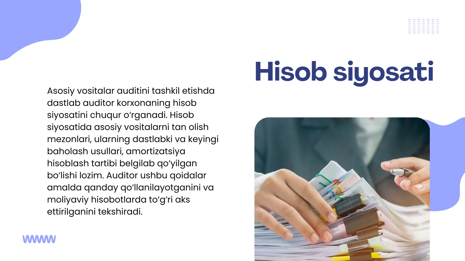 Asosiy vositalar auditini tashkil etish 3