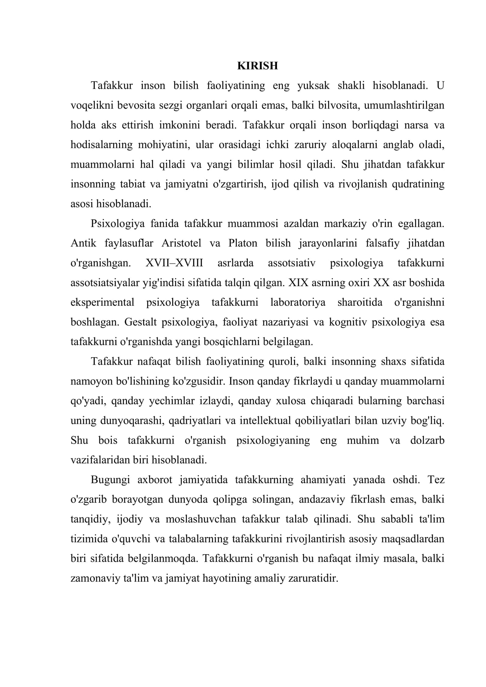 Tafakkur turlari 3