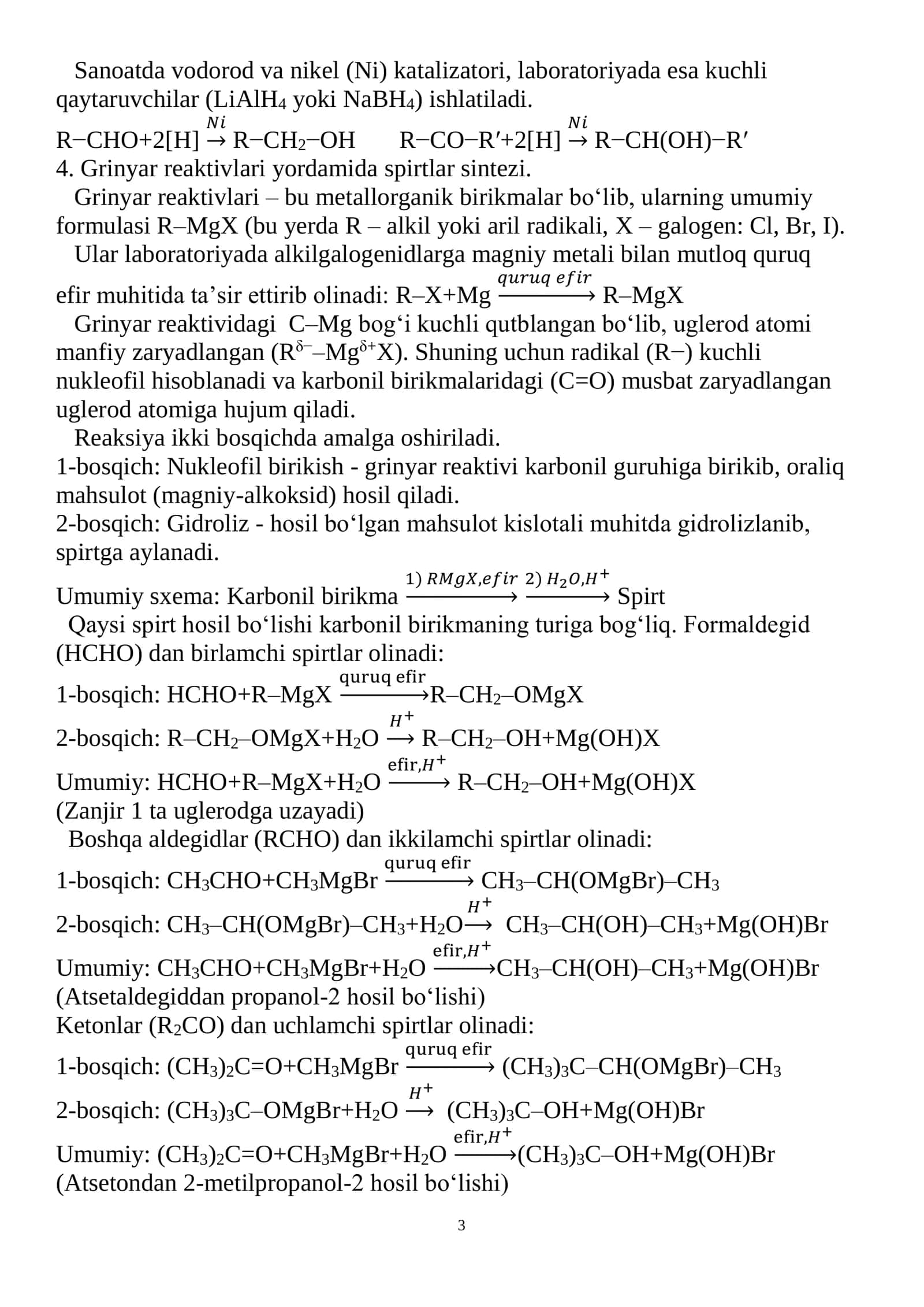 SPIRTLAR VA FENOLLAR 3