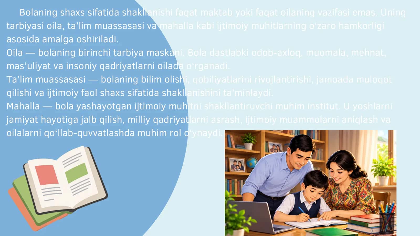 OILA, MAHALLA VATA'LIM MUASSASASI HAMKORLIGI 3