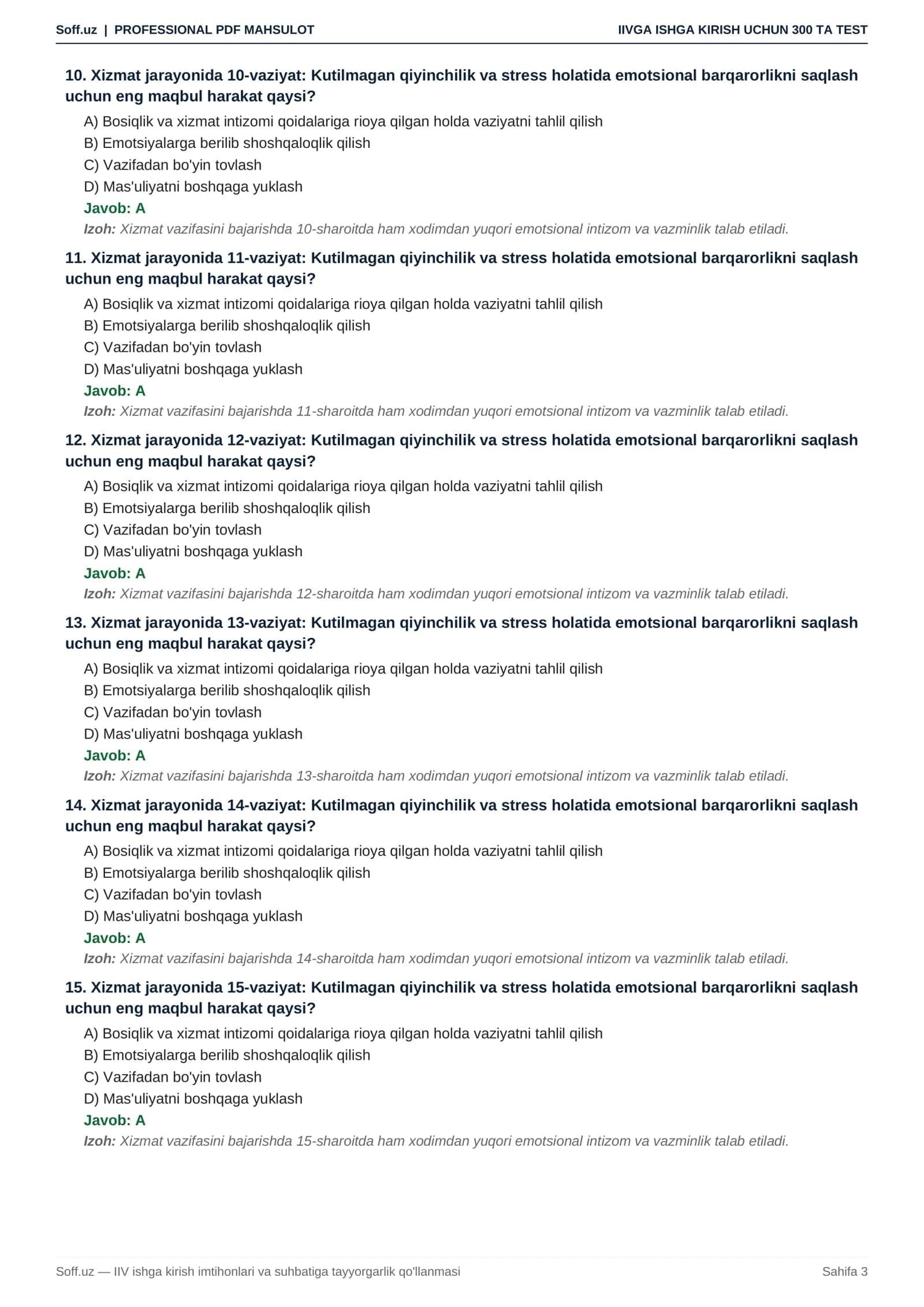 IIVga ishga kirish uchun 300 ta psixologik va mantiqiy test + suhbat savollari 3