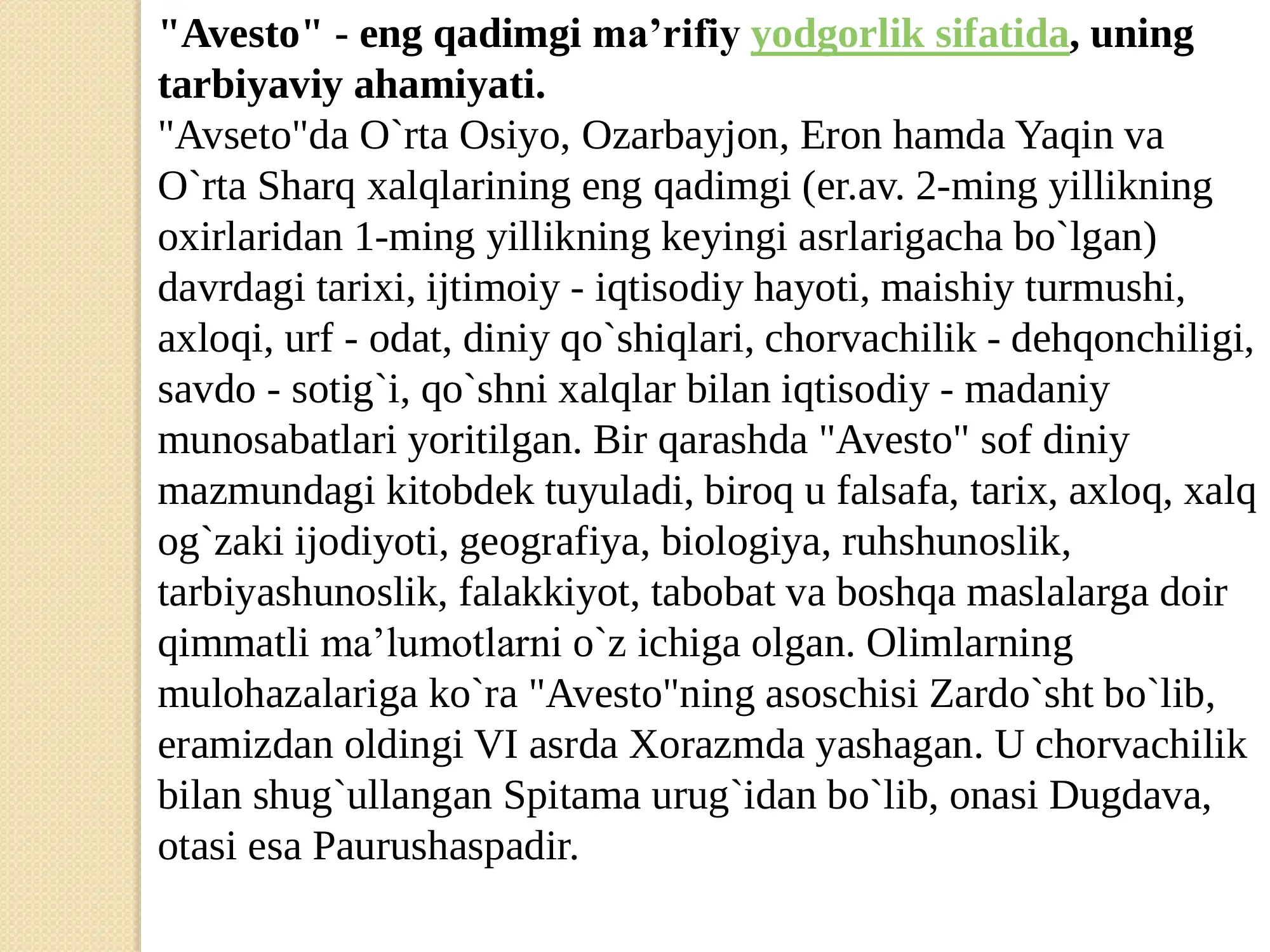 Avesto 3