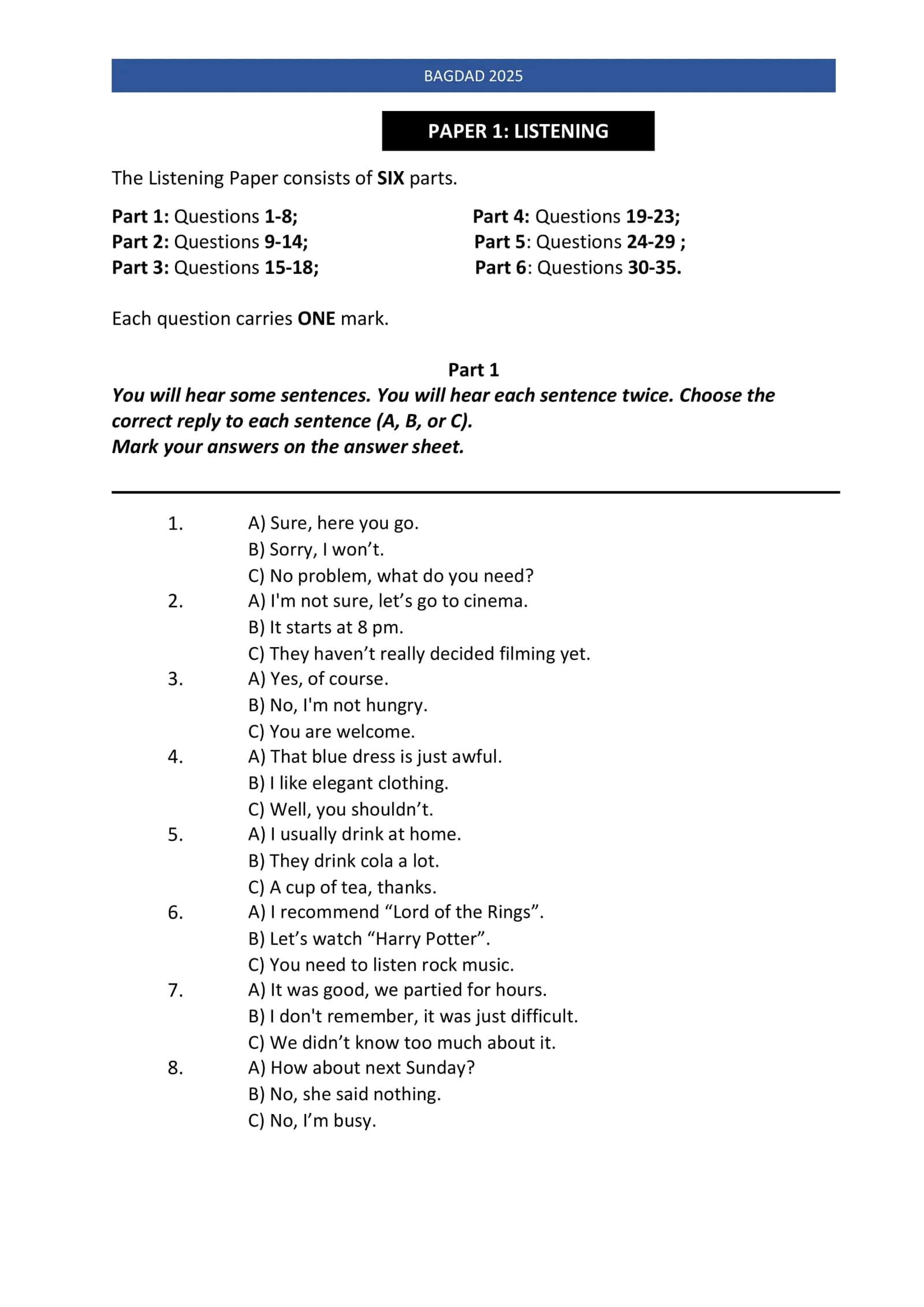 10 MULTILEVEL PRACTICE 3