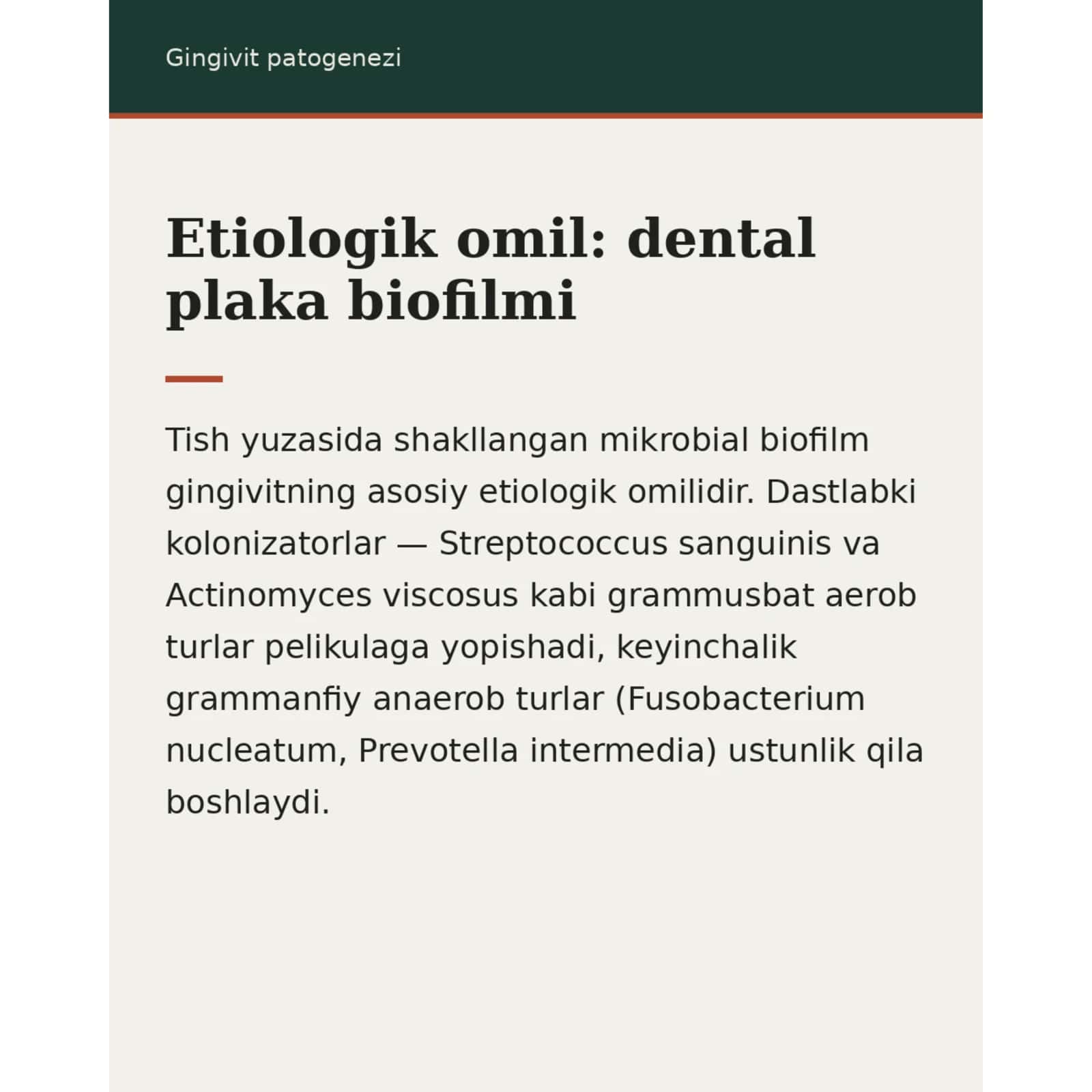 Gingivit patogenezi. 3