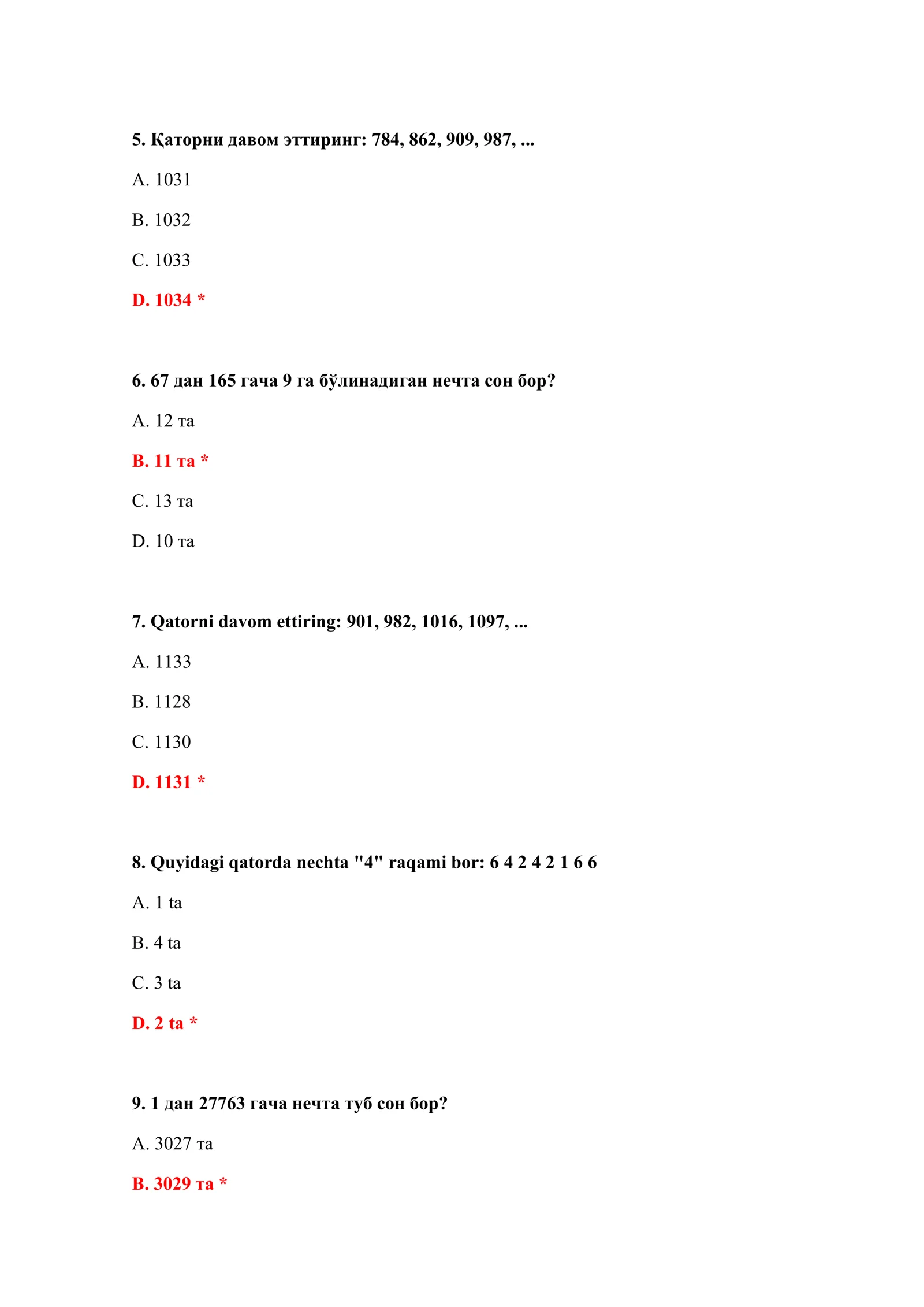 BOJXONA DEKLARATSIYASI TEST SAVOLLARI 3