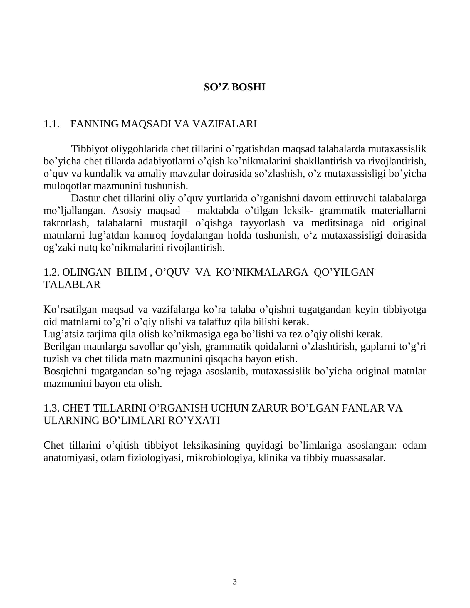 Tibbiyotda Ingliz Tili 3