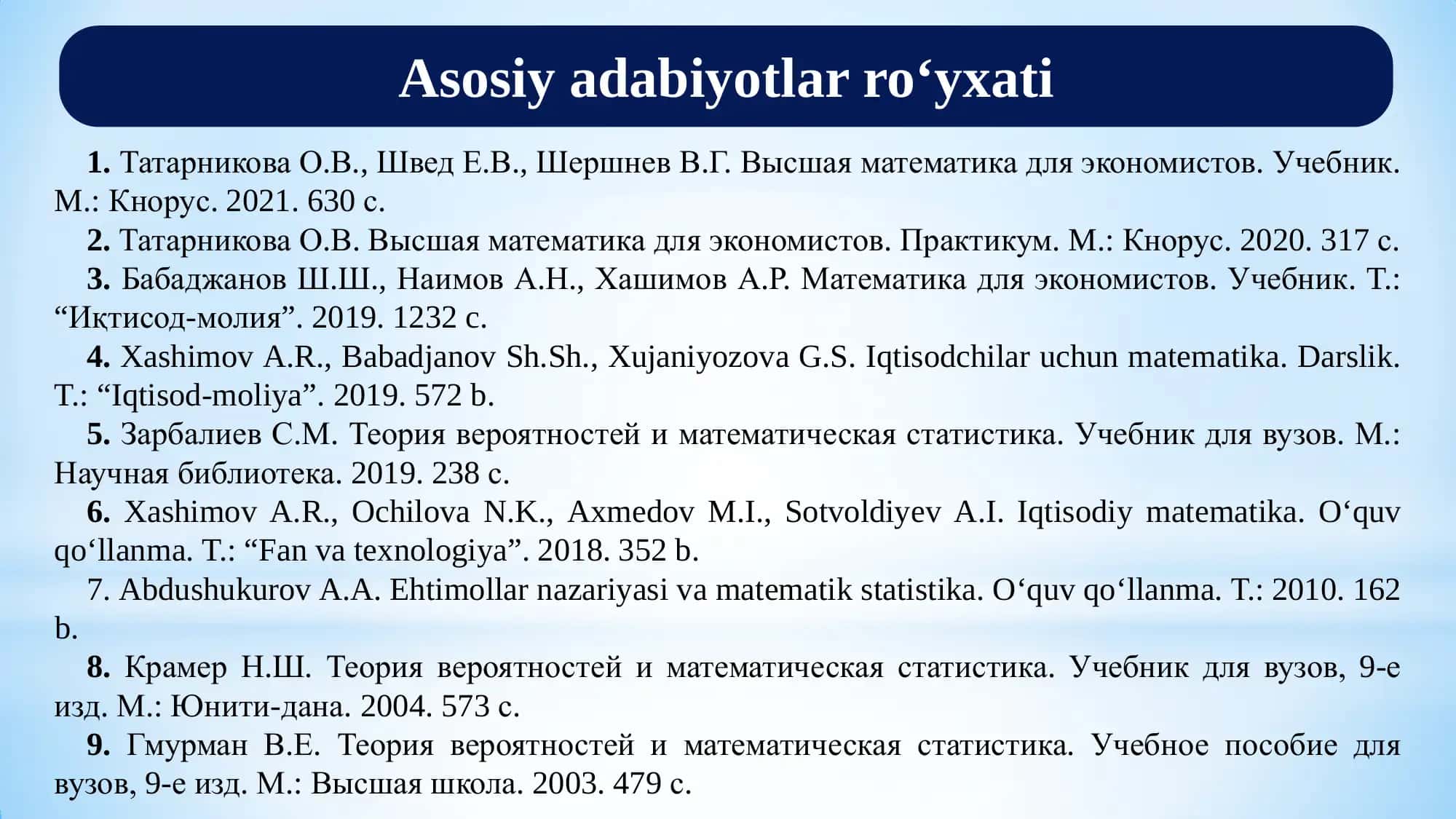 To‘la ehtimollik va Bayes formulalari 3