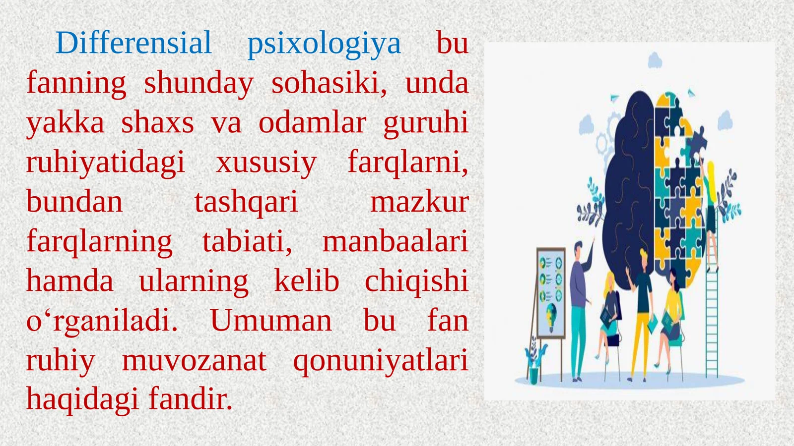 DIFFERENSIAL PSIXOLOGIYA - INDIVIDUAL FARQLAR HAQIDAGI FAN SIFATIDA 3