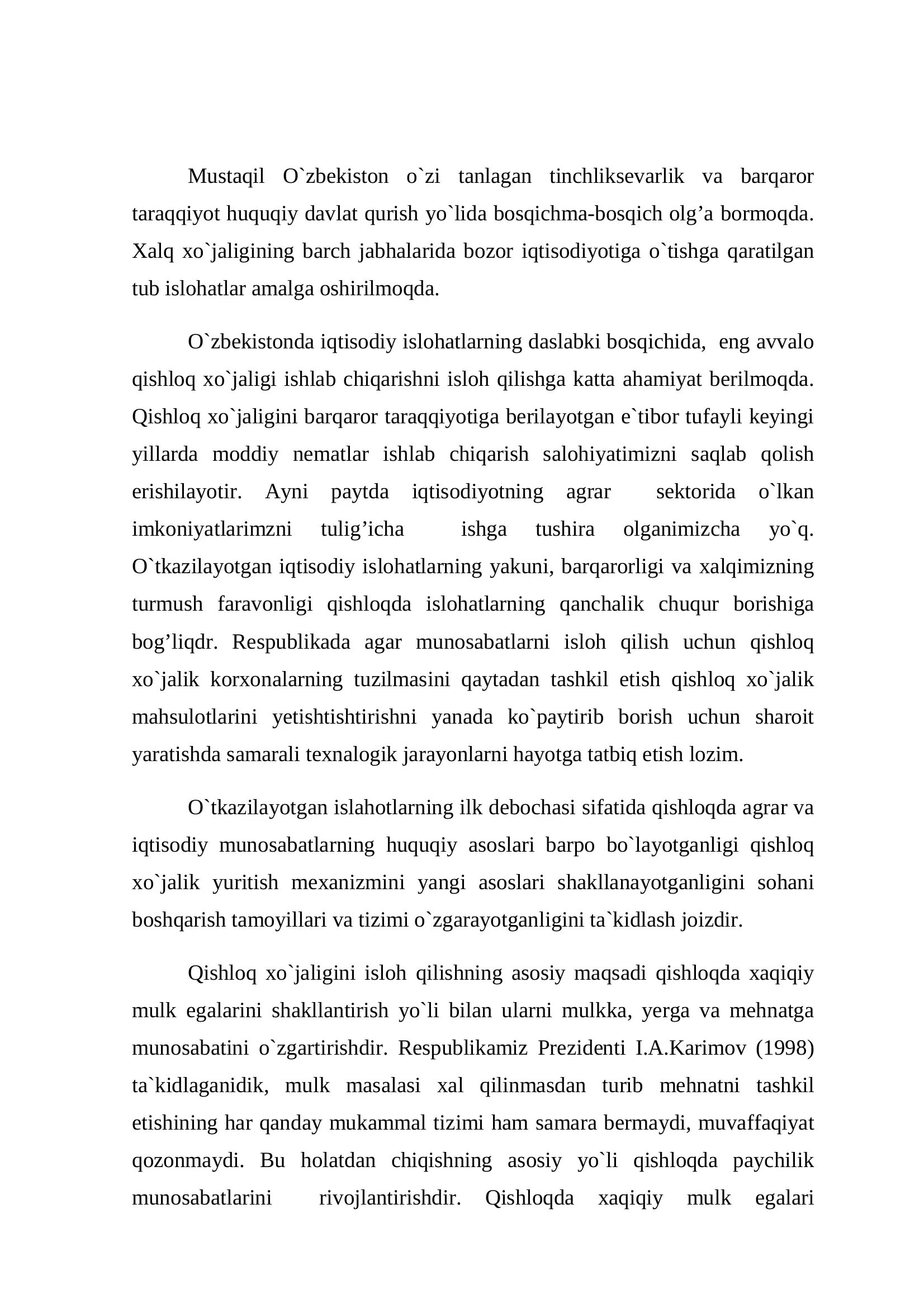 Қишлоқ хўжалик маҳсулотларини етиштириш, сақлаш ва уларни дастлабки қайта ишлаш технологияси 3