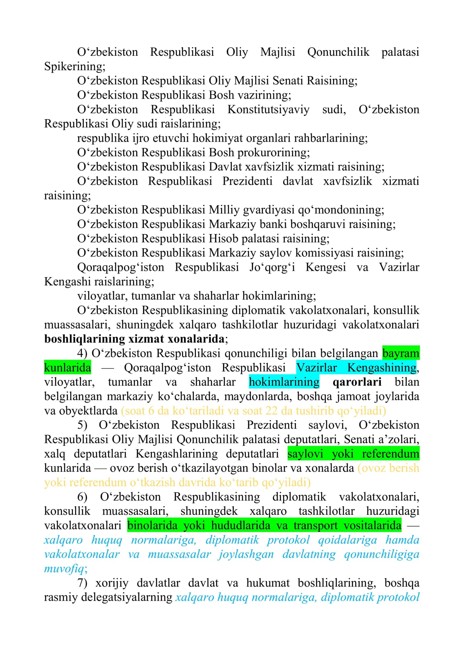 Qo'llanma (Davlat bayrog'i tog'risidagi qonun asosida) 3