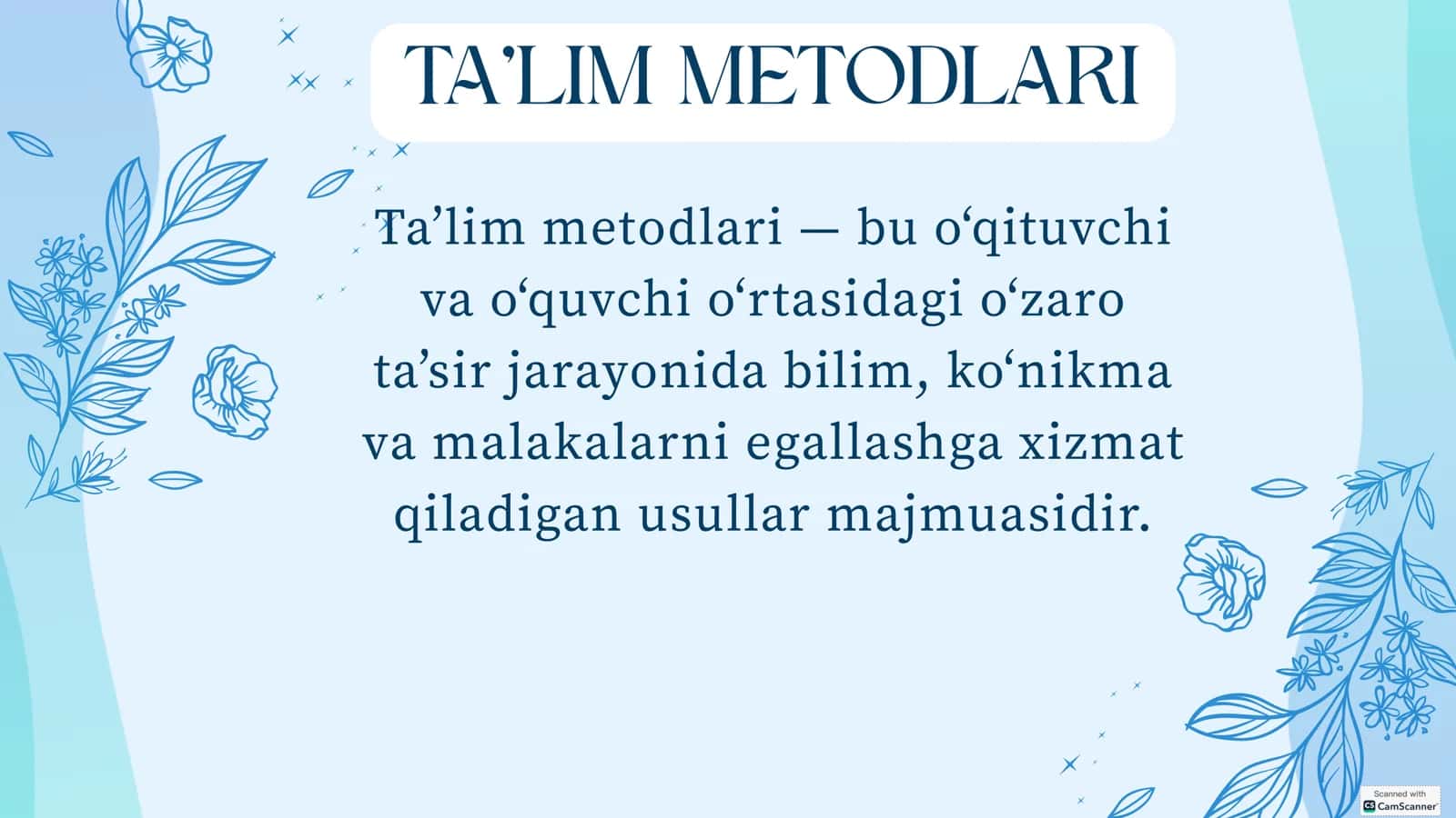 TA’LIM METODLARI 3