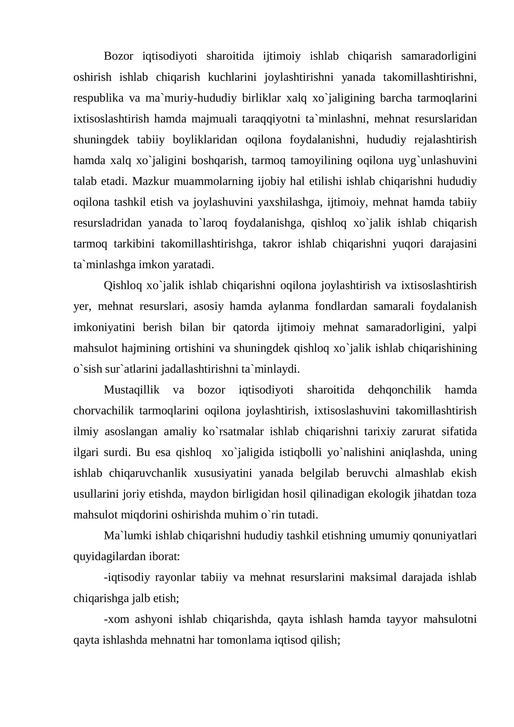 Qishloq xo`jaligida iqtisodiy ijtimoiy omillarning ahamiyati 3