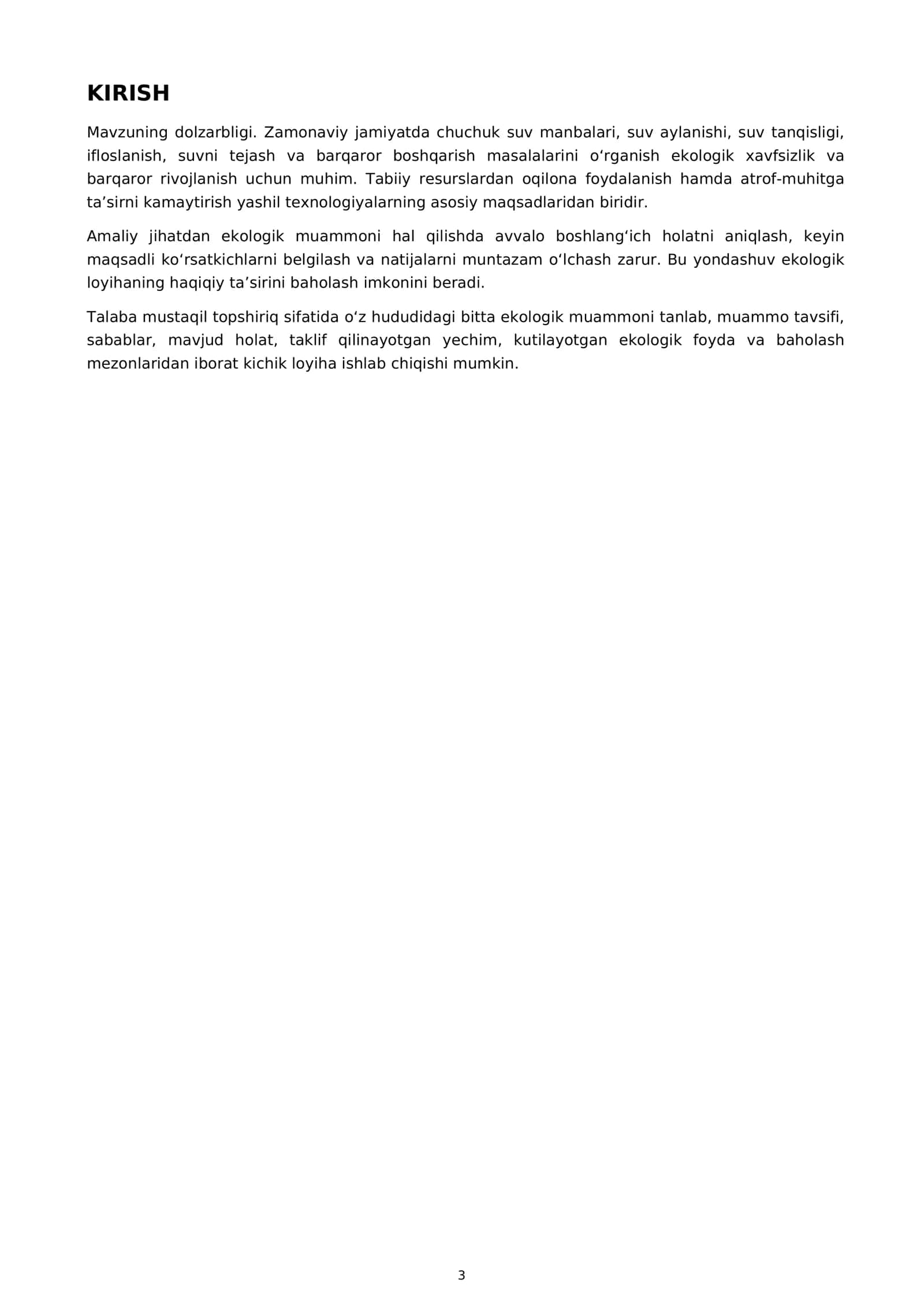 KURS ISHI - SUV RESURSLARI 3