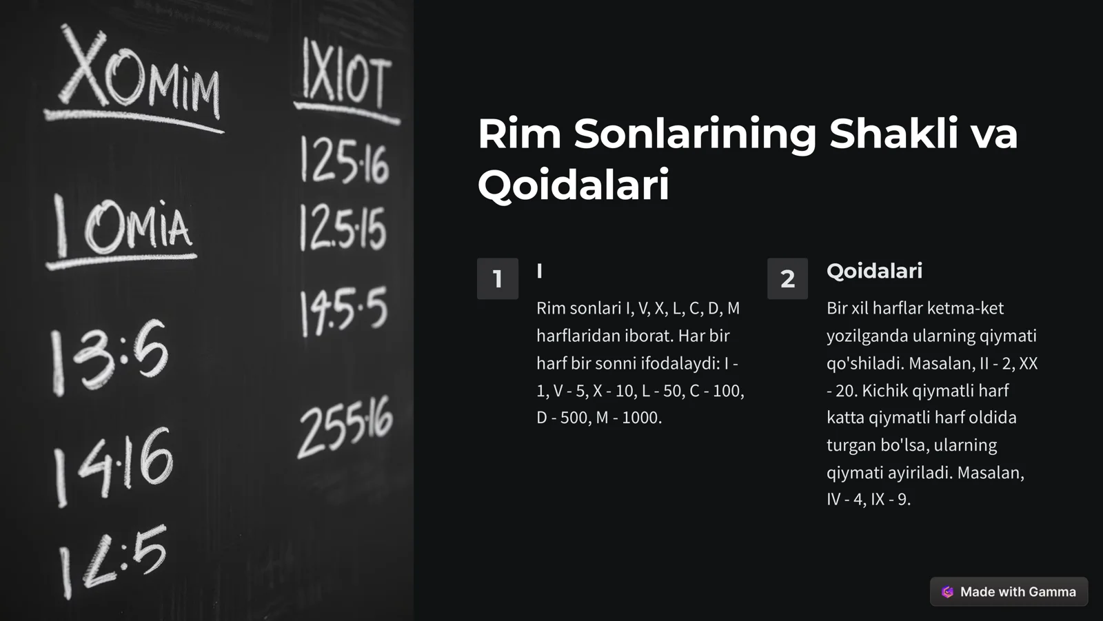Rim Sonlari va Rim Kalendari 3