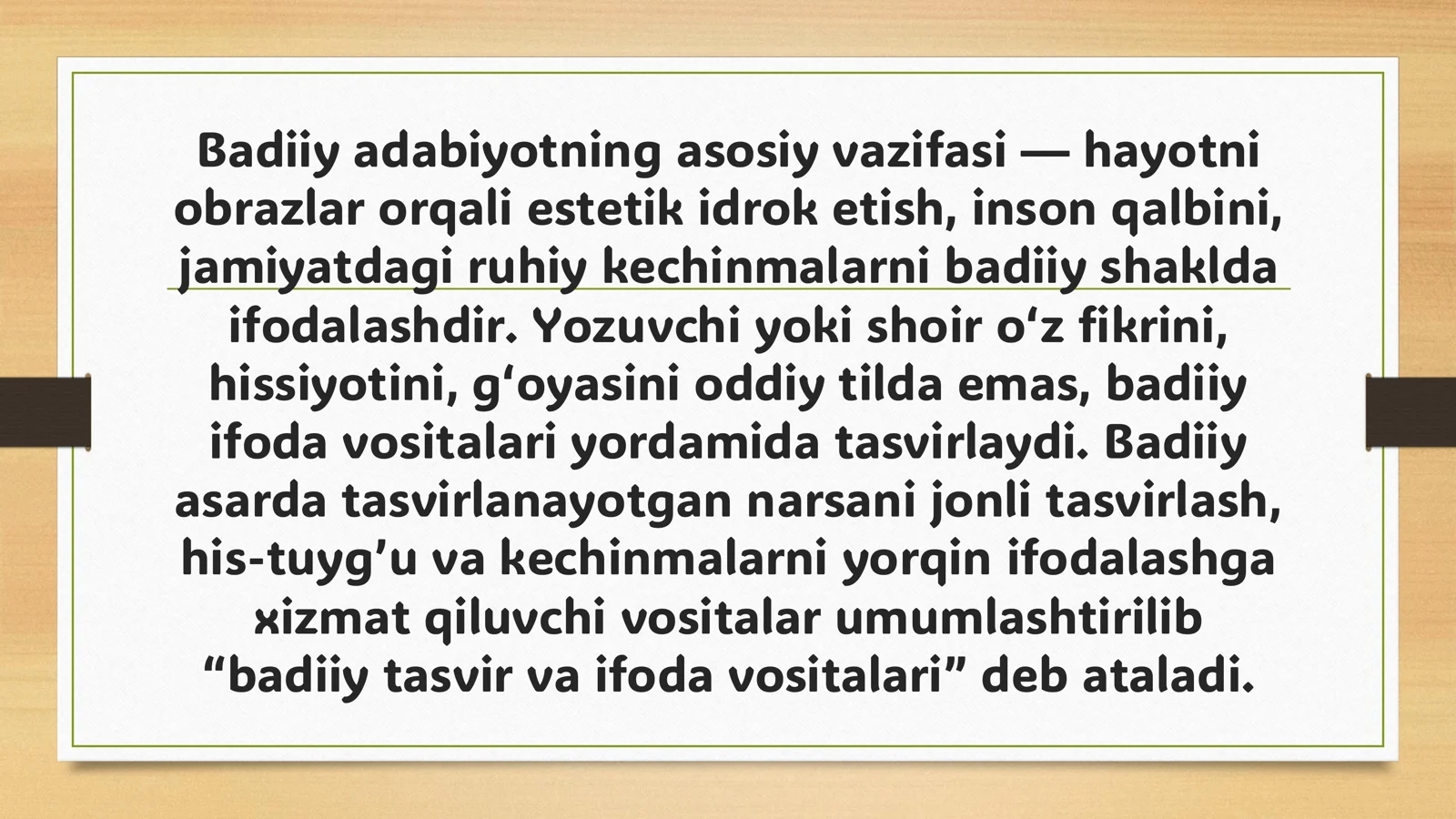 Badiiy tasvir va ifoda vositalari 3