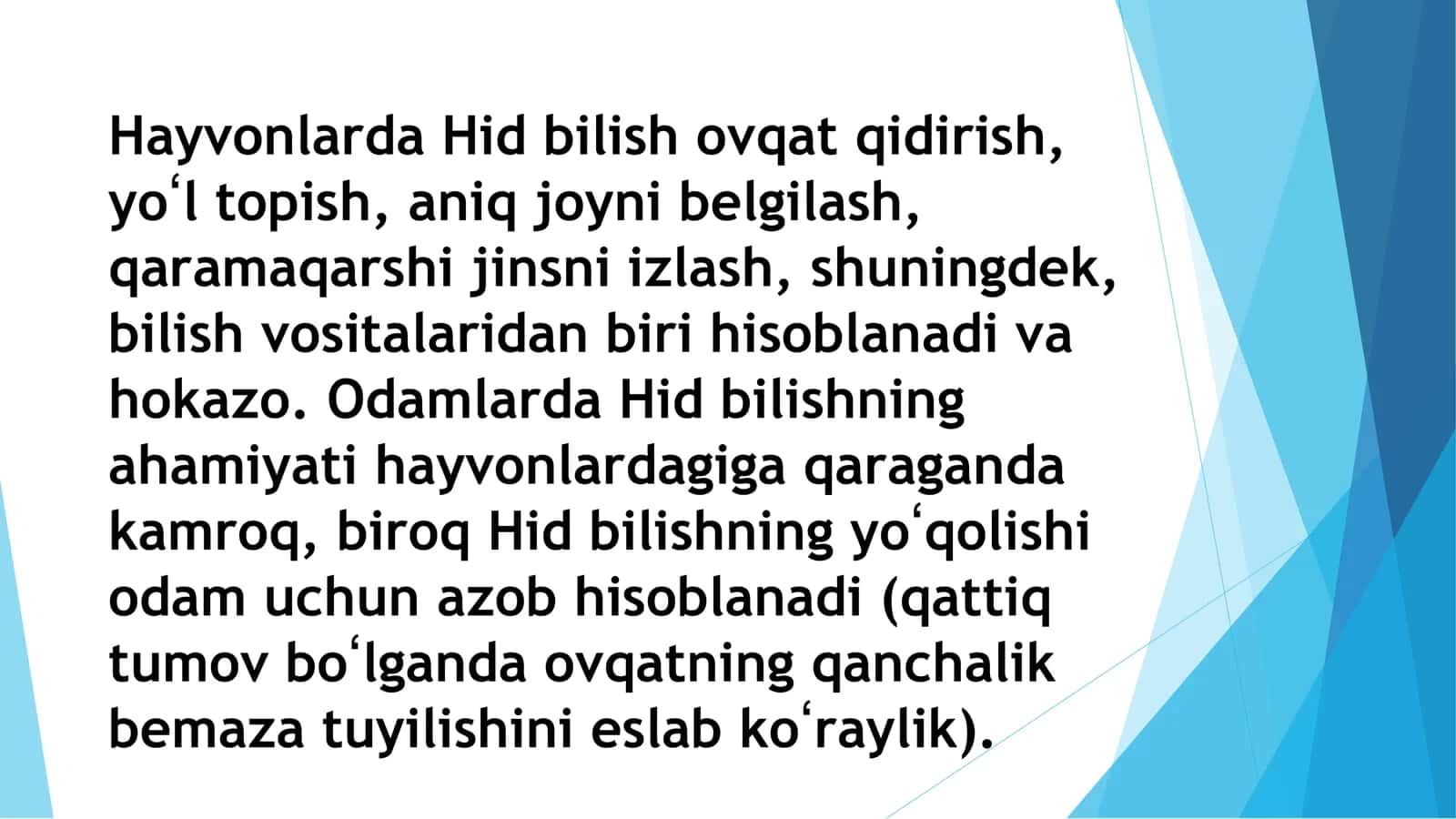 Ta'm bilish va hid bilish anatomiyasi 3