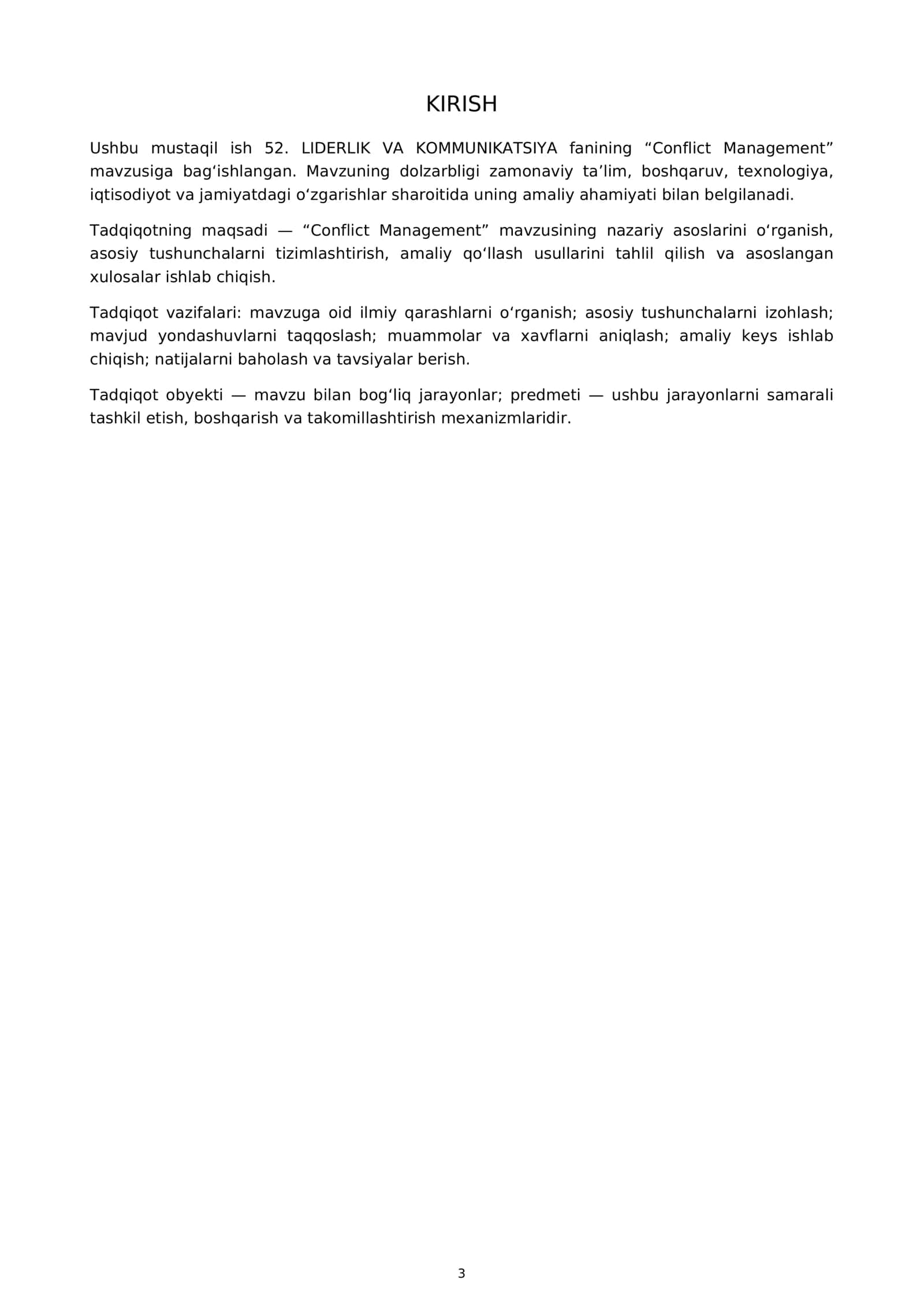 Conflict Management 3