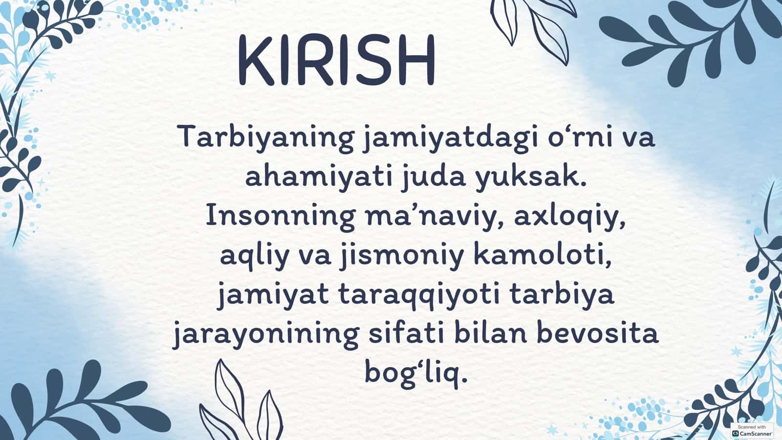 TARBIYA NAZARIYASI VA TURLARI 3