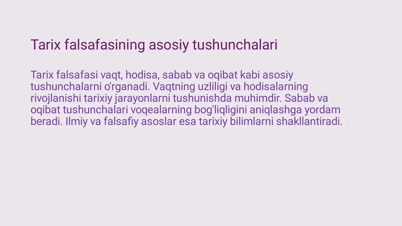 Tarix falsafasining asosiy tushunchalari va muhimligi 3