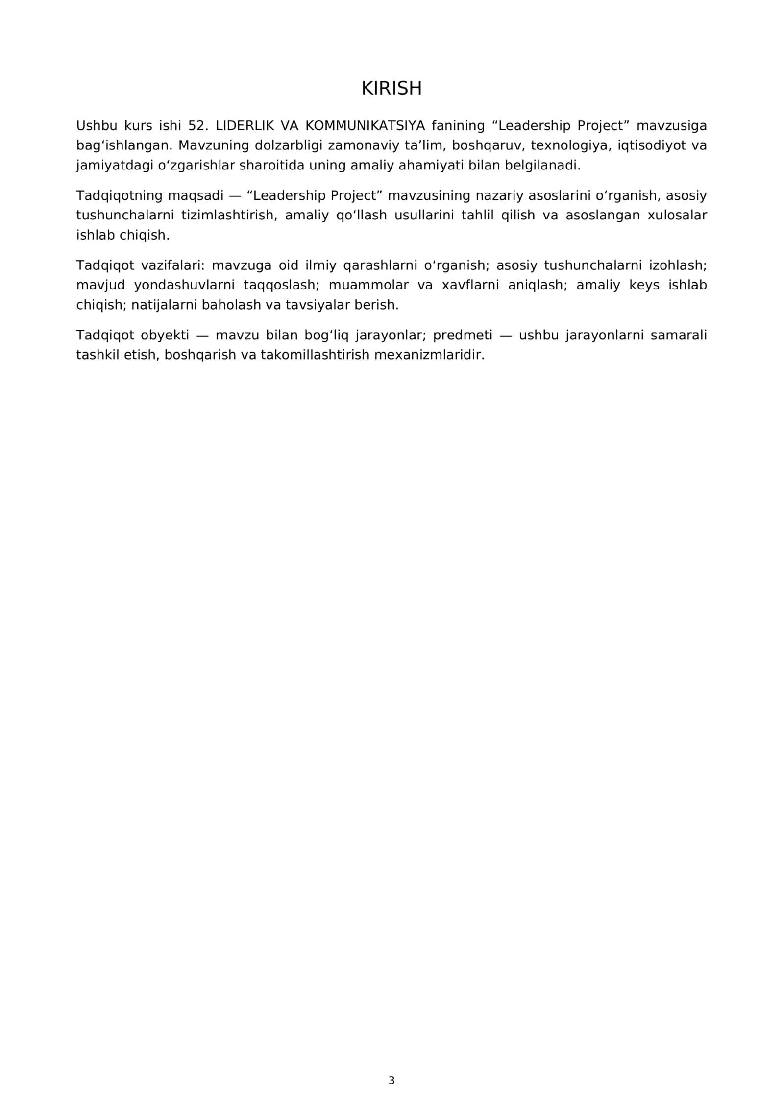 Leadership Project 3