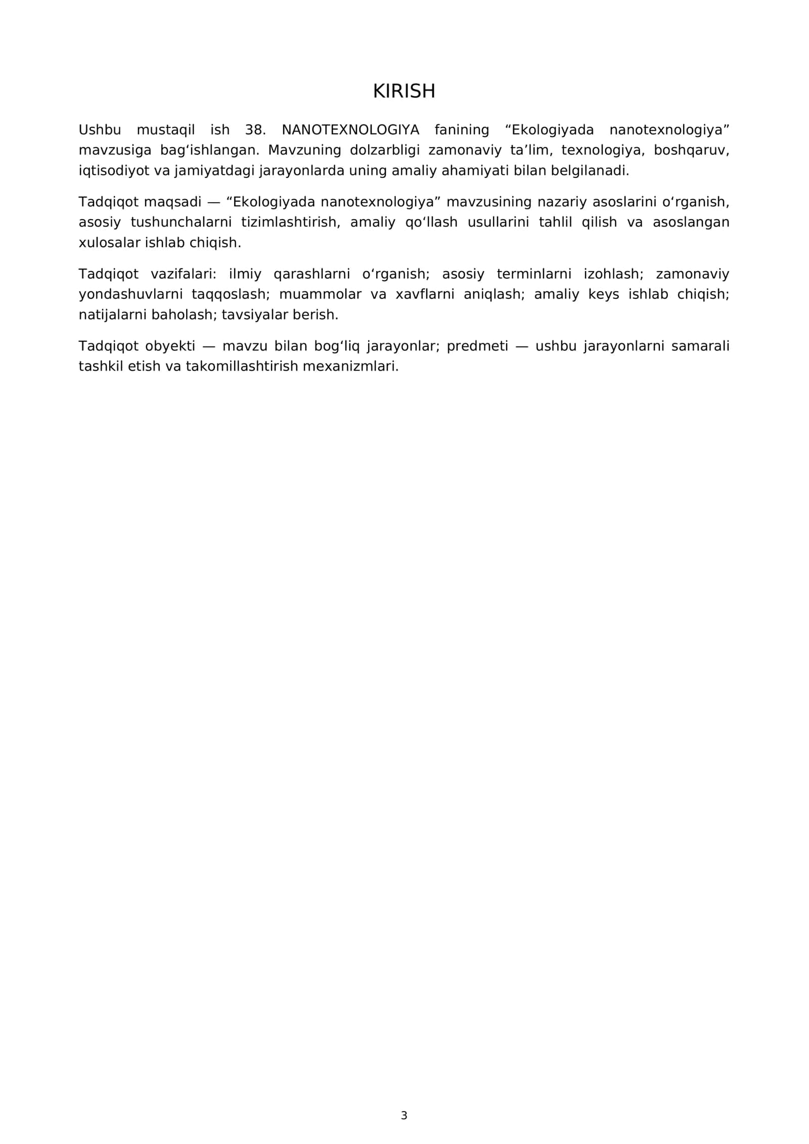 OLIY TA’LIM MUASSASASI 38. NANOTEXNOLOGIYA 3