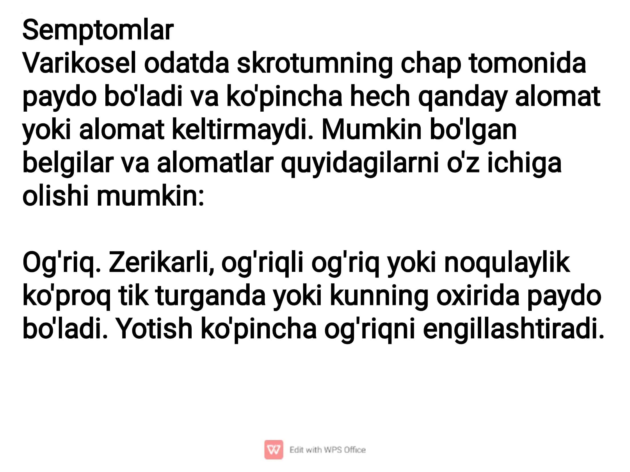 Varikosel (VAR-ih-koe-seel) - moyaklar 3