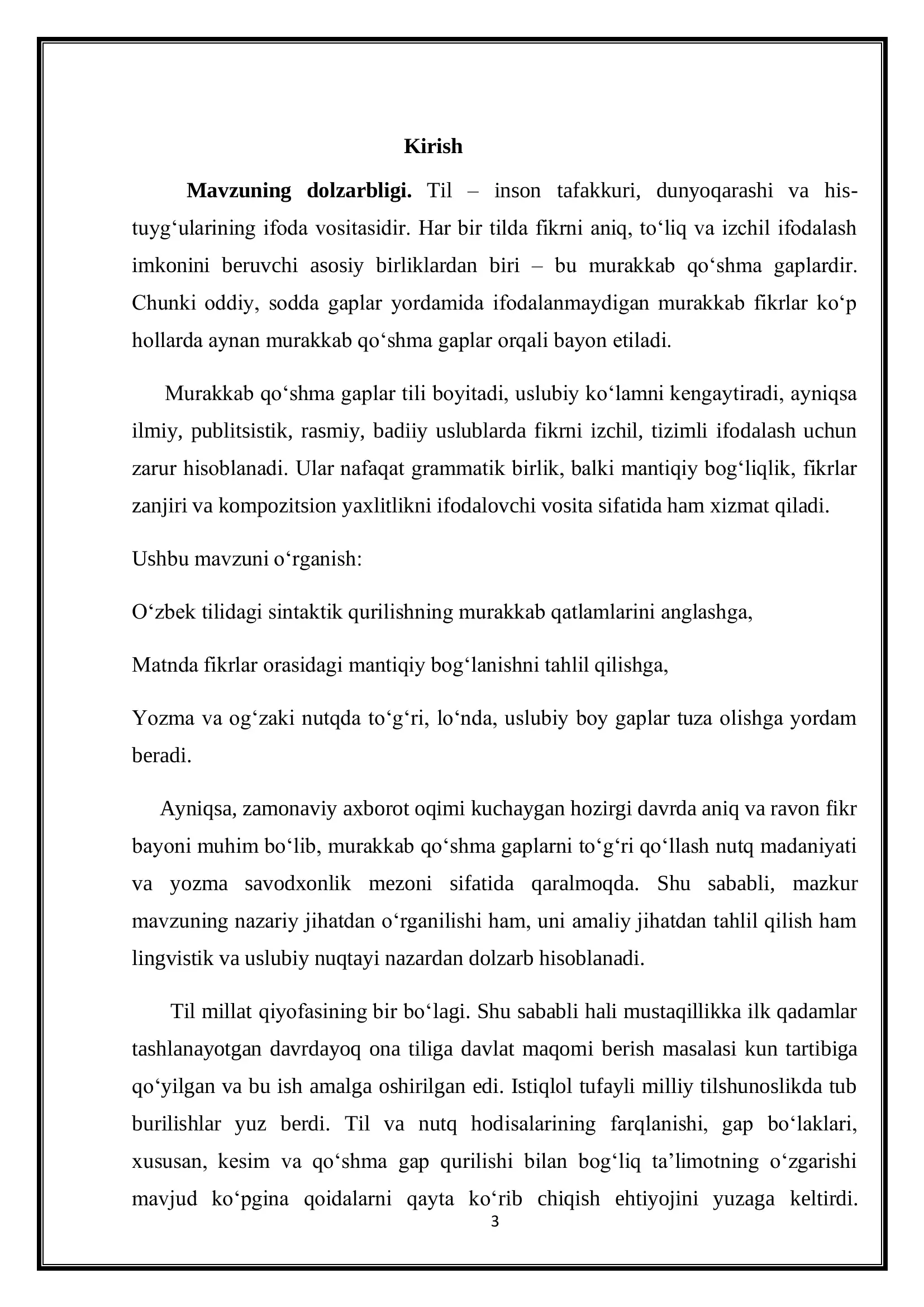 MURAKKAB QO‘SHMA GAPLAR 3