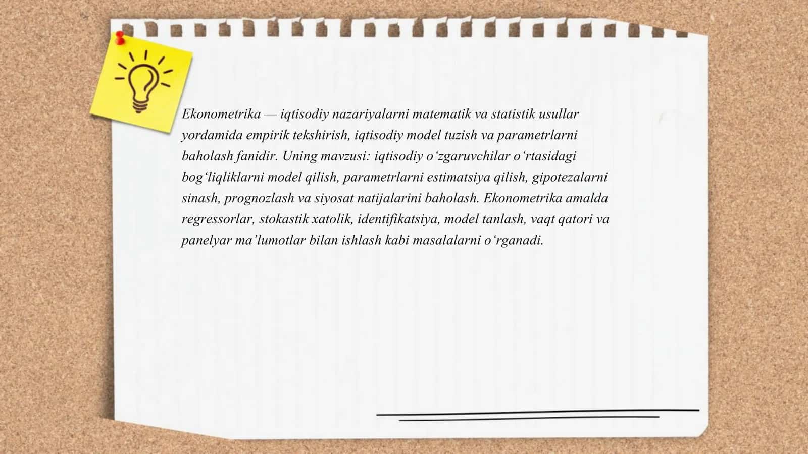 EKONOMETRIKAG A KIRISH 3