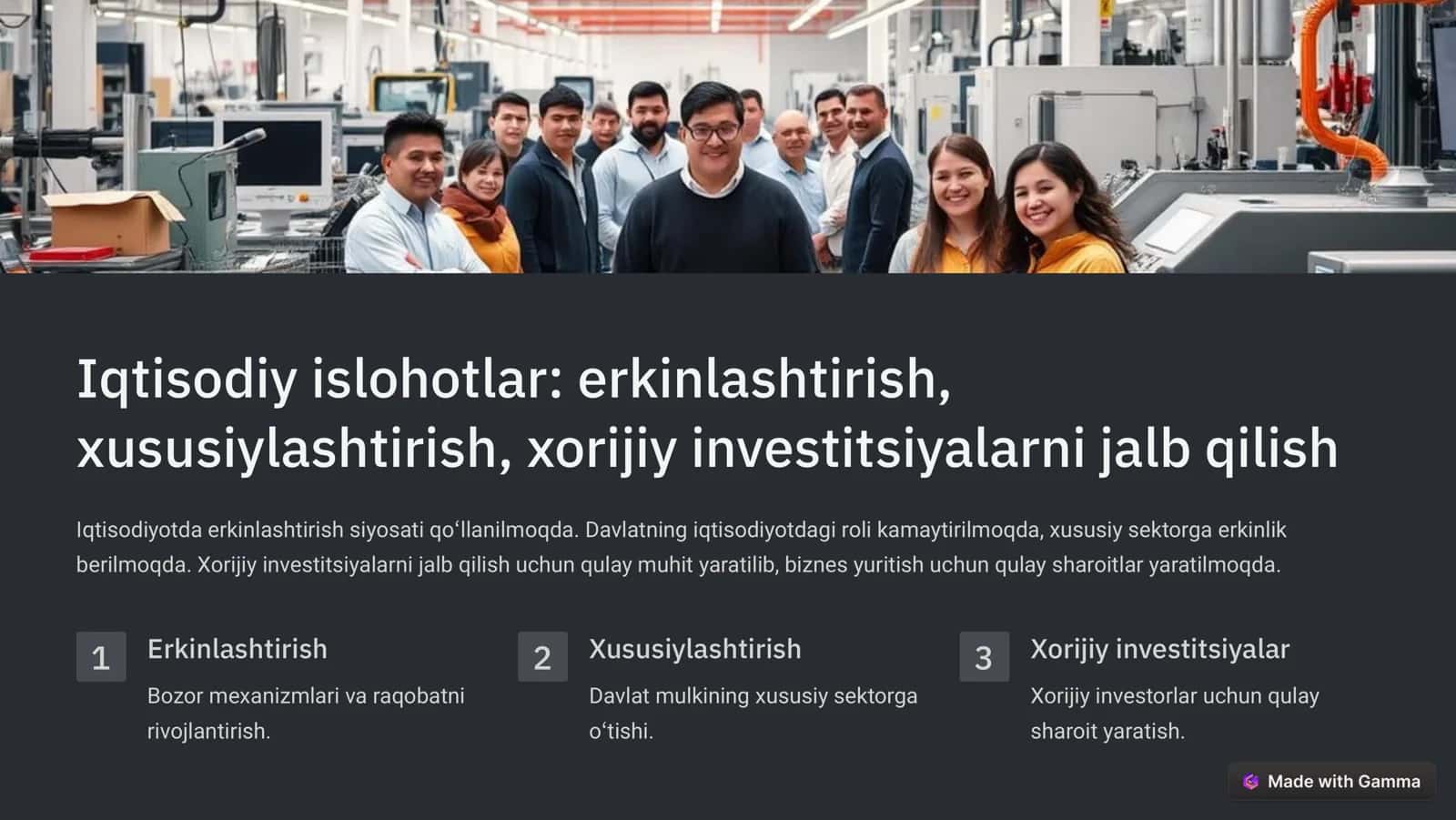 Islohotlar 3