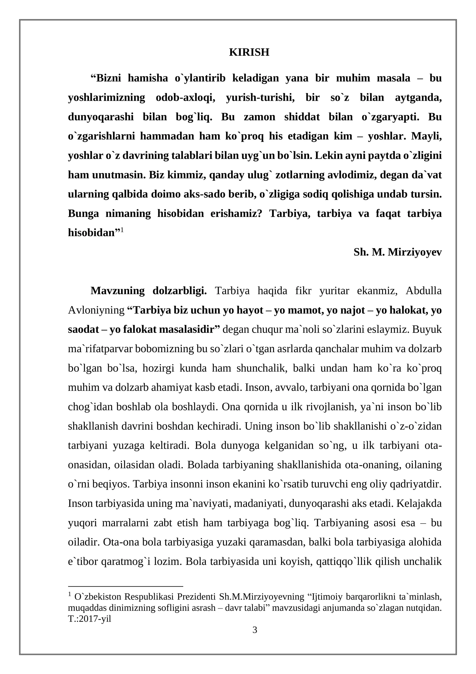O`zbekistonda yosh avlod tarbiyasining dolzarb muammolari 3