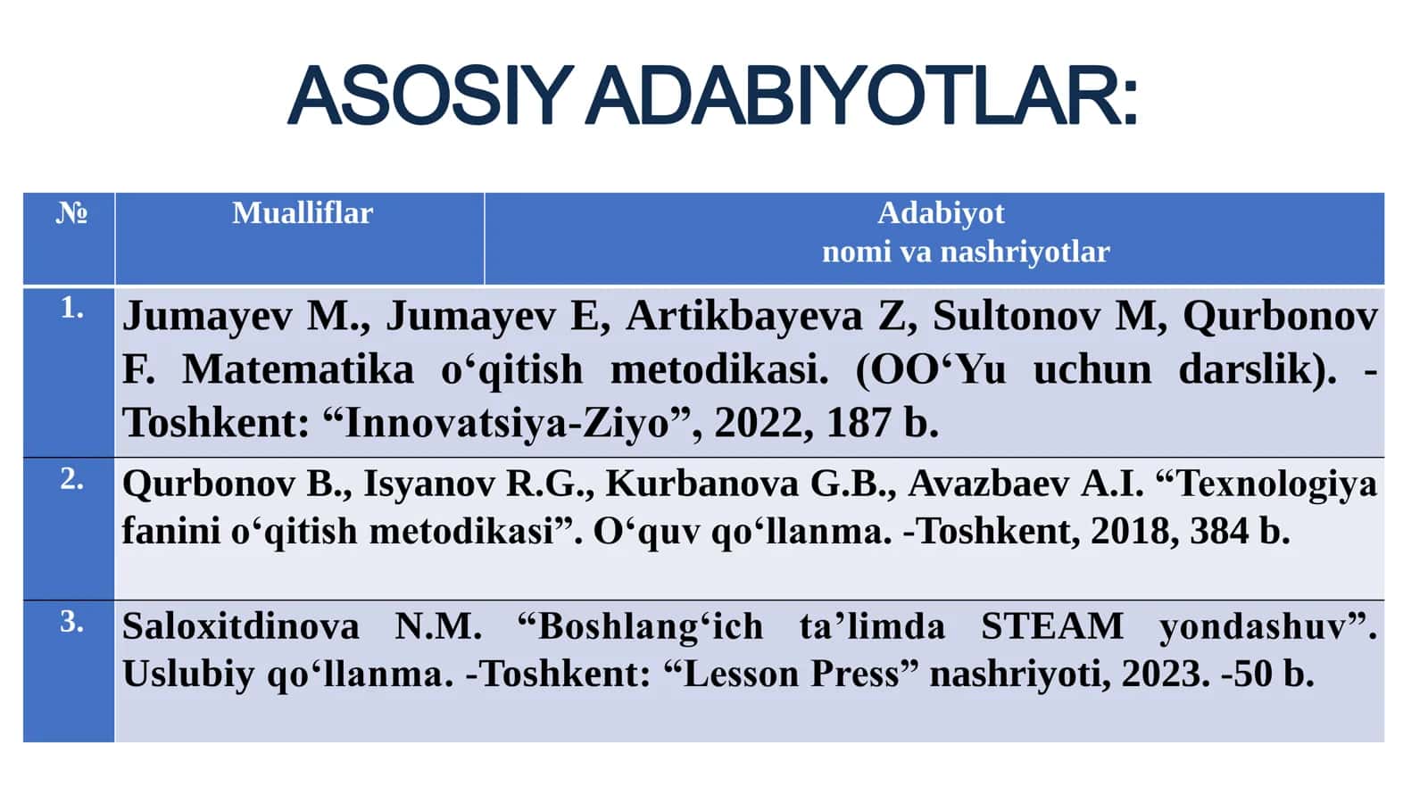 STEAM ta’limi asoslari fanining mazmuni. STEAM ta’limining rivojlanish tarixi. Dunyo ta’lim tizimida STEAM konsepsiyasi 3