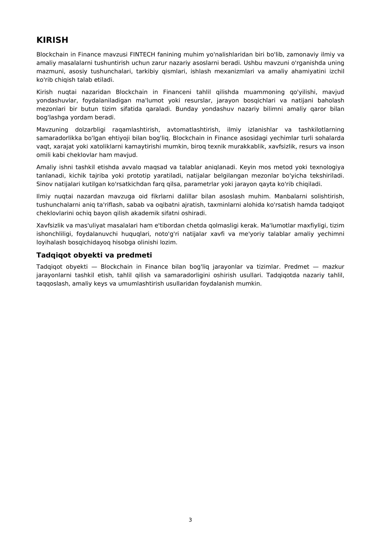 Blockchain in Finance 3