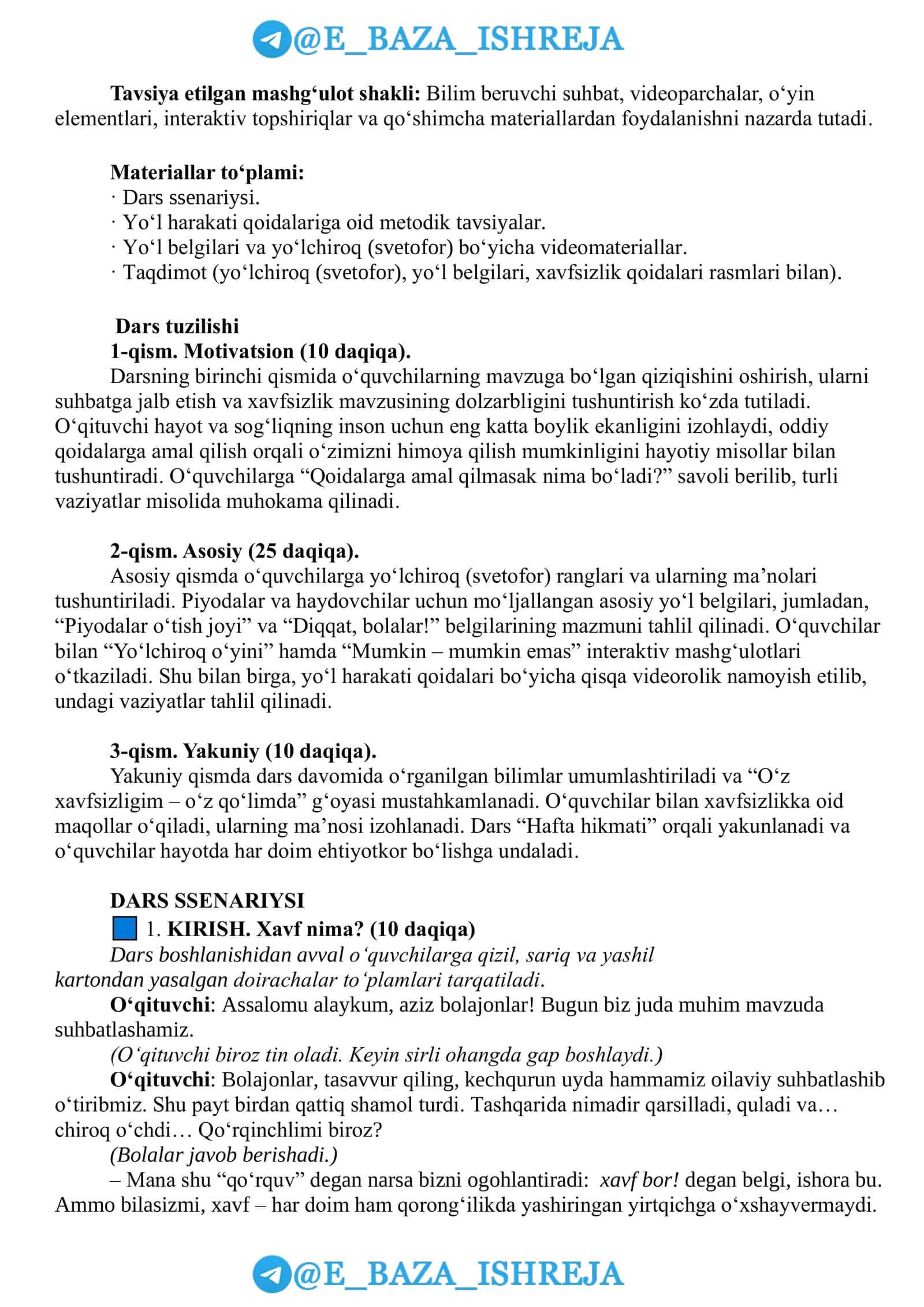 Bizning xavfsizlik qoidalarimiz 3