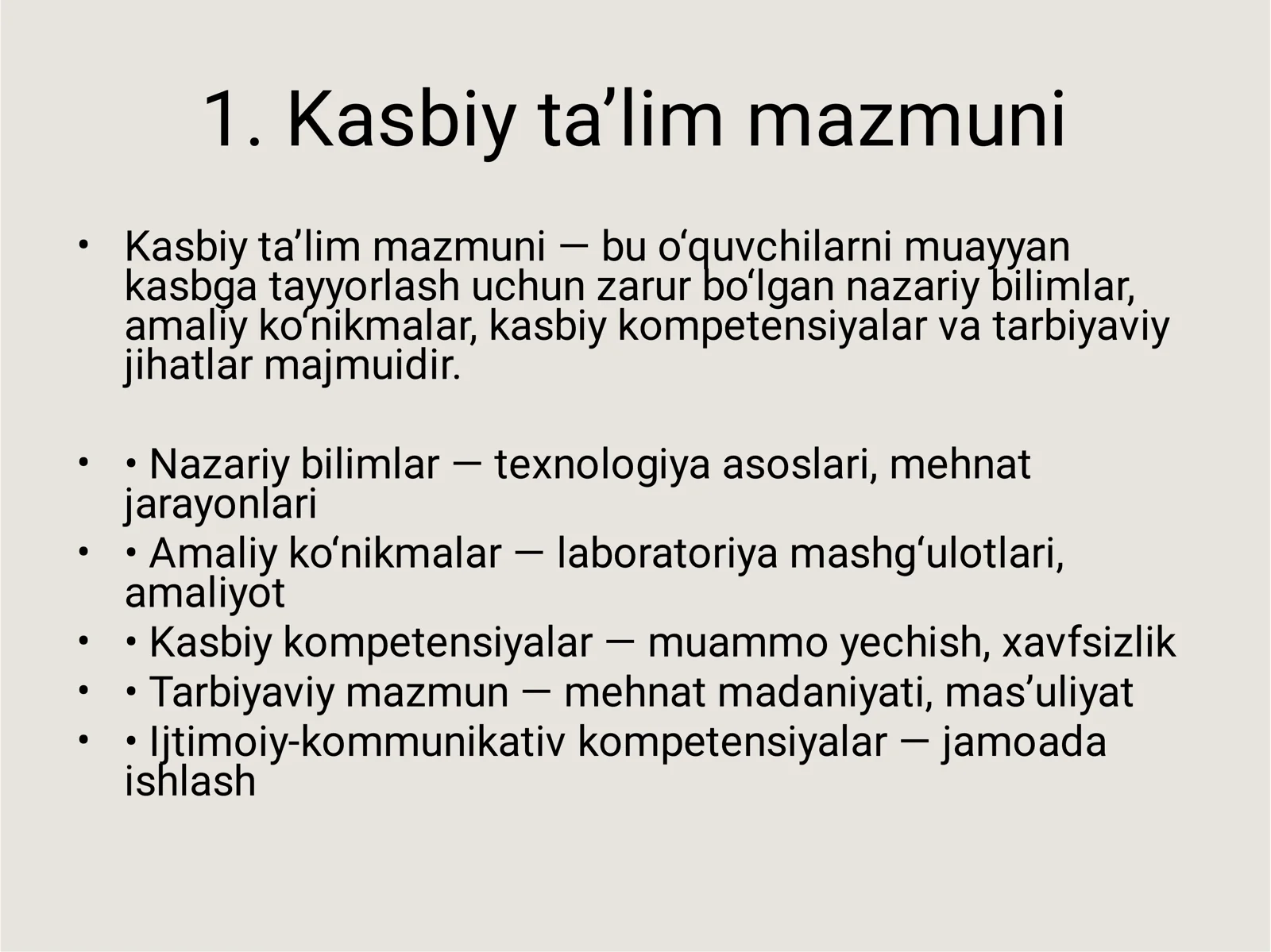 Kasbiy ta’lim mazmuni va texnologiyalari 3