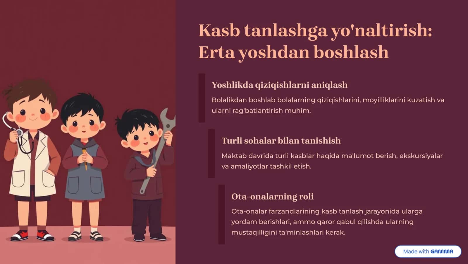 Kasb tanlash: Yo'naltirish, moslashish va mehnat psixologiyasi 3
