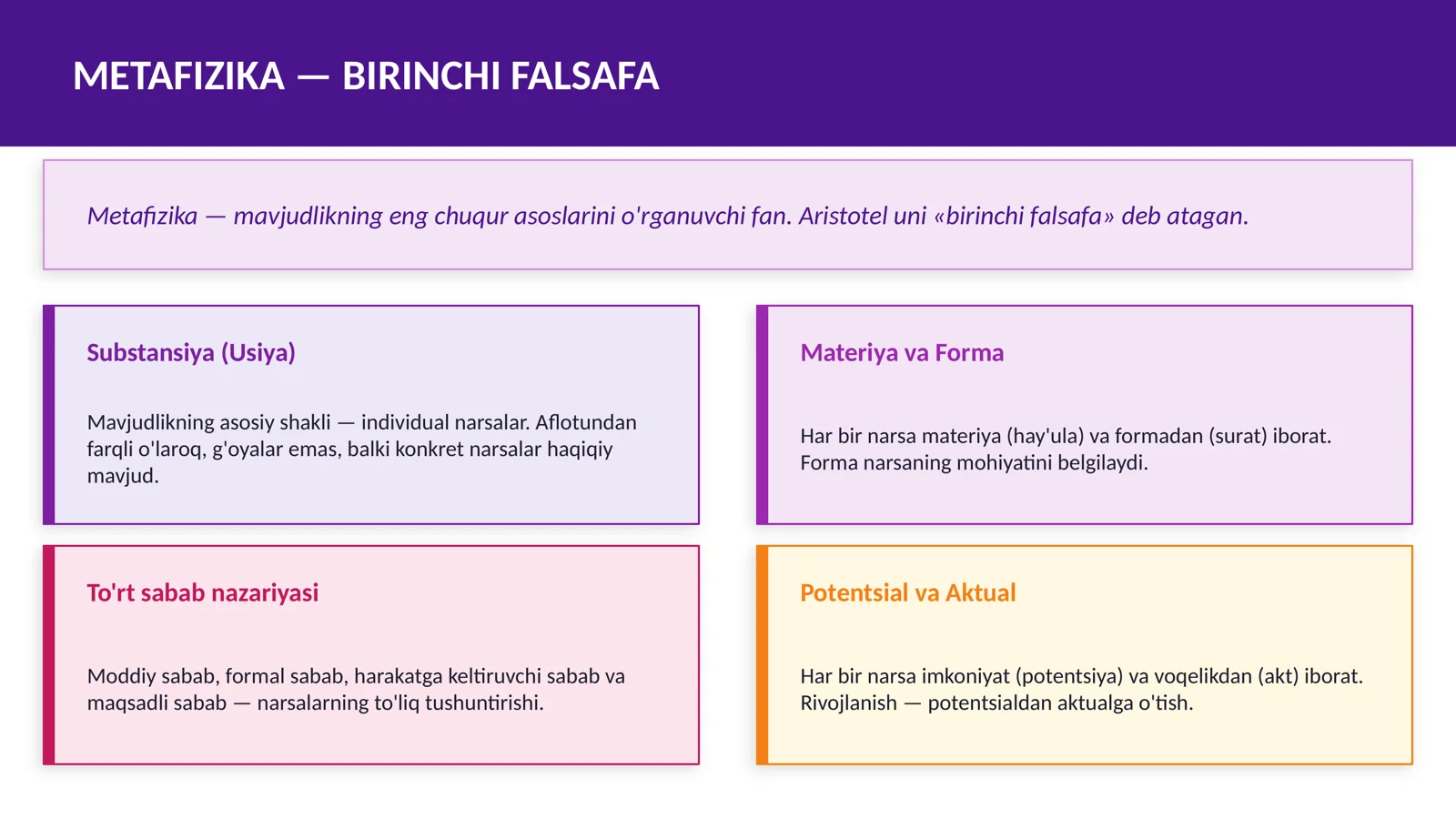 ARISTOTEL FALSAFASI 3