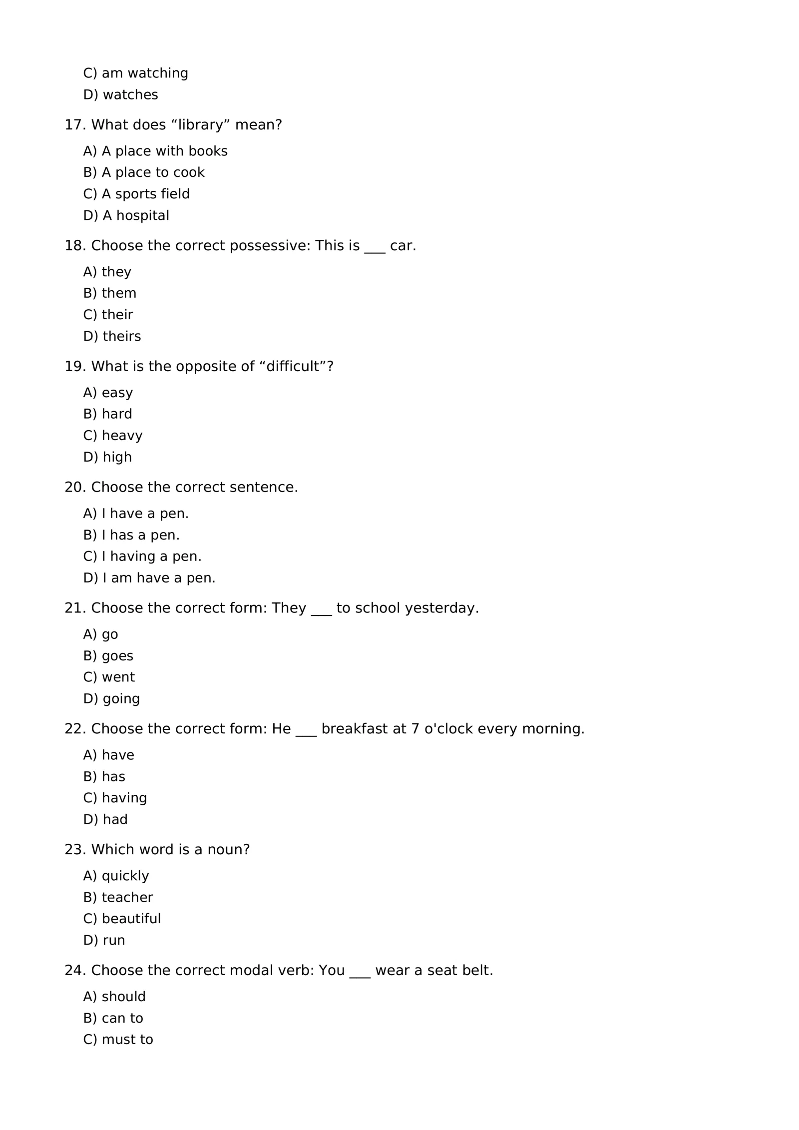 ENGLISH LANGUAGE — 150 TESTS 3