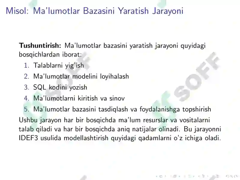 IDEF3 Jarayonlarini Modellashtirish 3