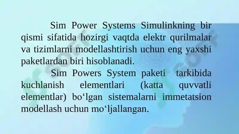 Power System Blockset paketi 3