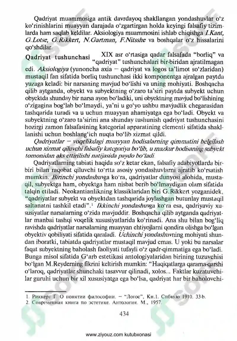 Qadriyatlar Falsafasi 3