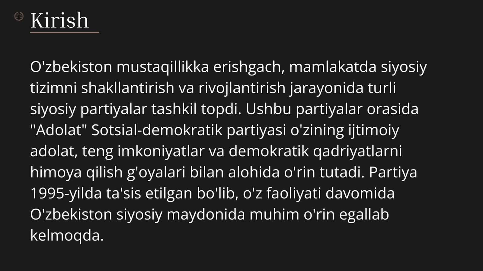 Adolat sotsial-demokratikpartiyasiningtashkil topishi vafaoliyati 3