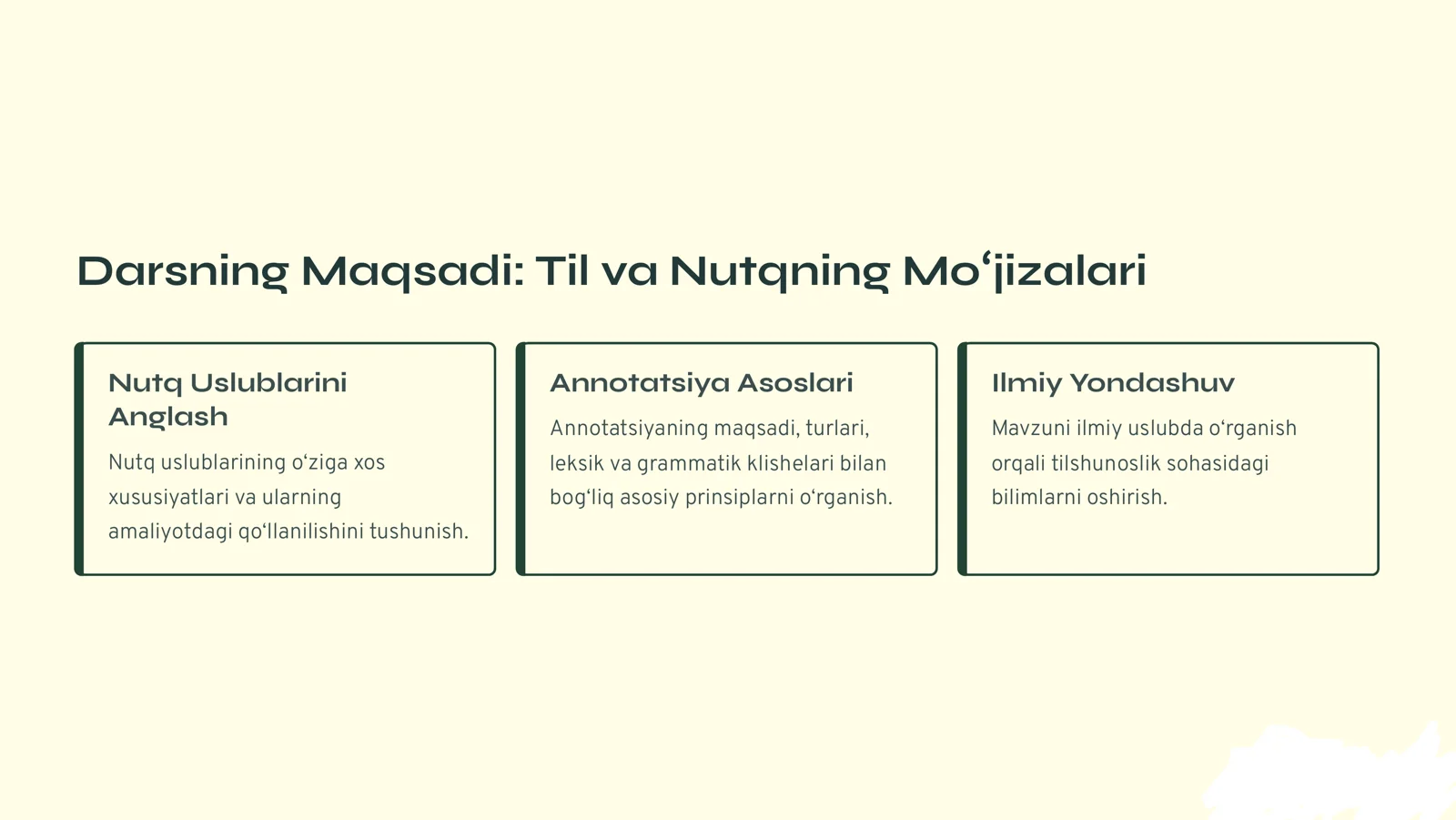 Nutq Uslublari va Annotatsiya Asoslari 3