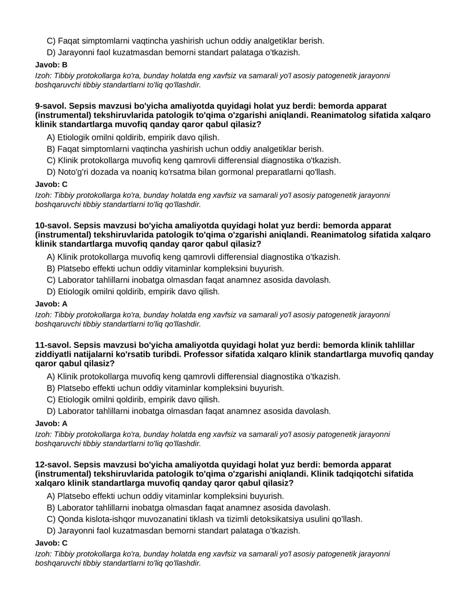 SEPSIS - 2-QISM 3