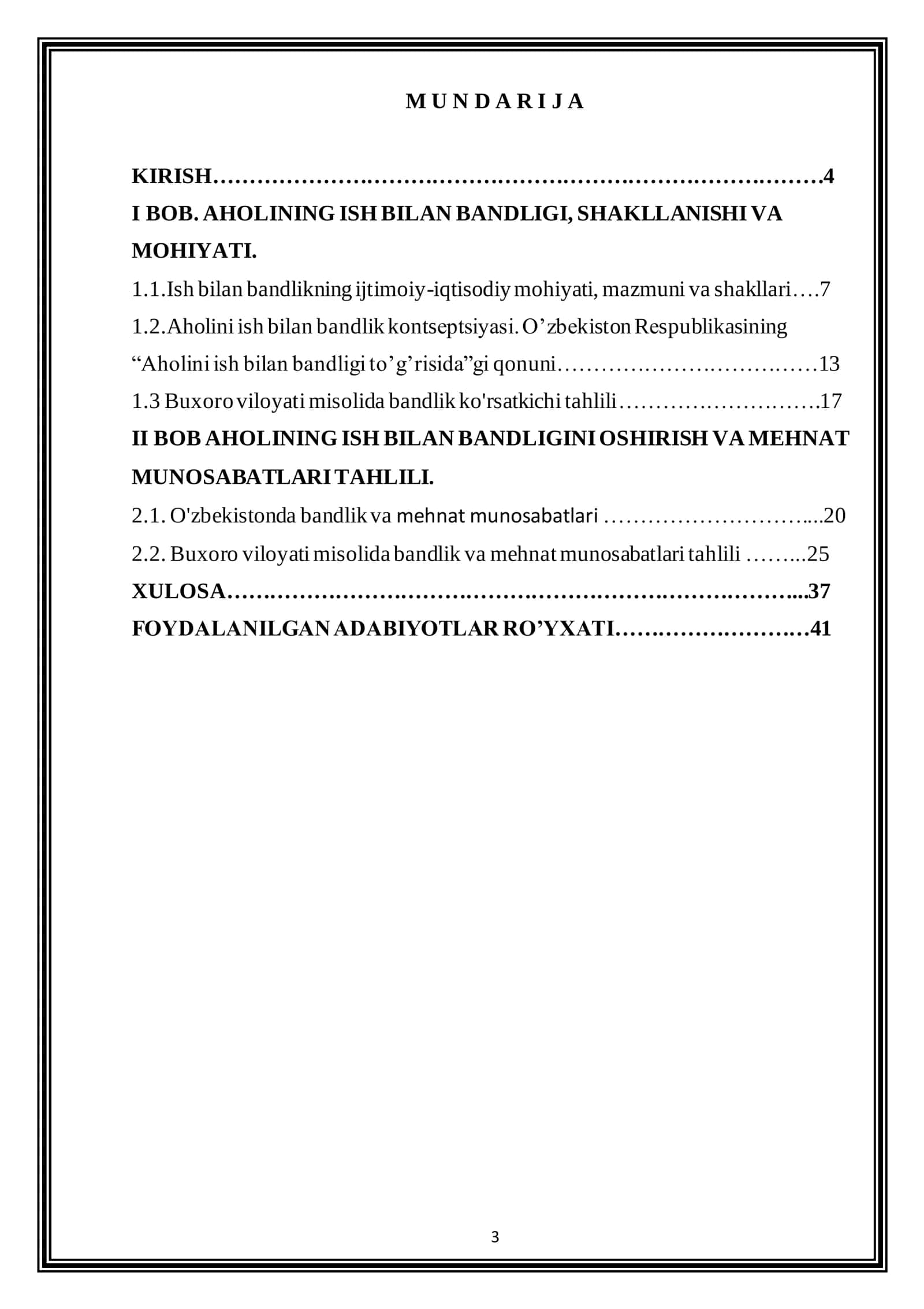 AHOLI BANDLIGI MUAMMOSINING IQTISODIY MOHIYATI 3