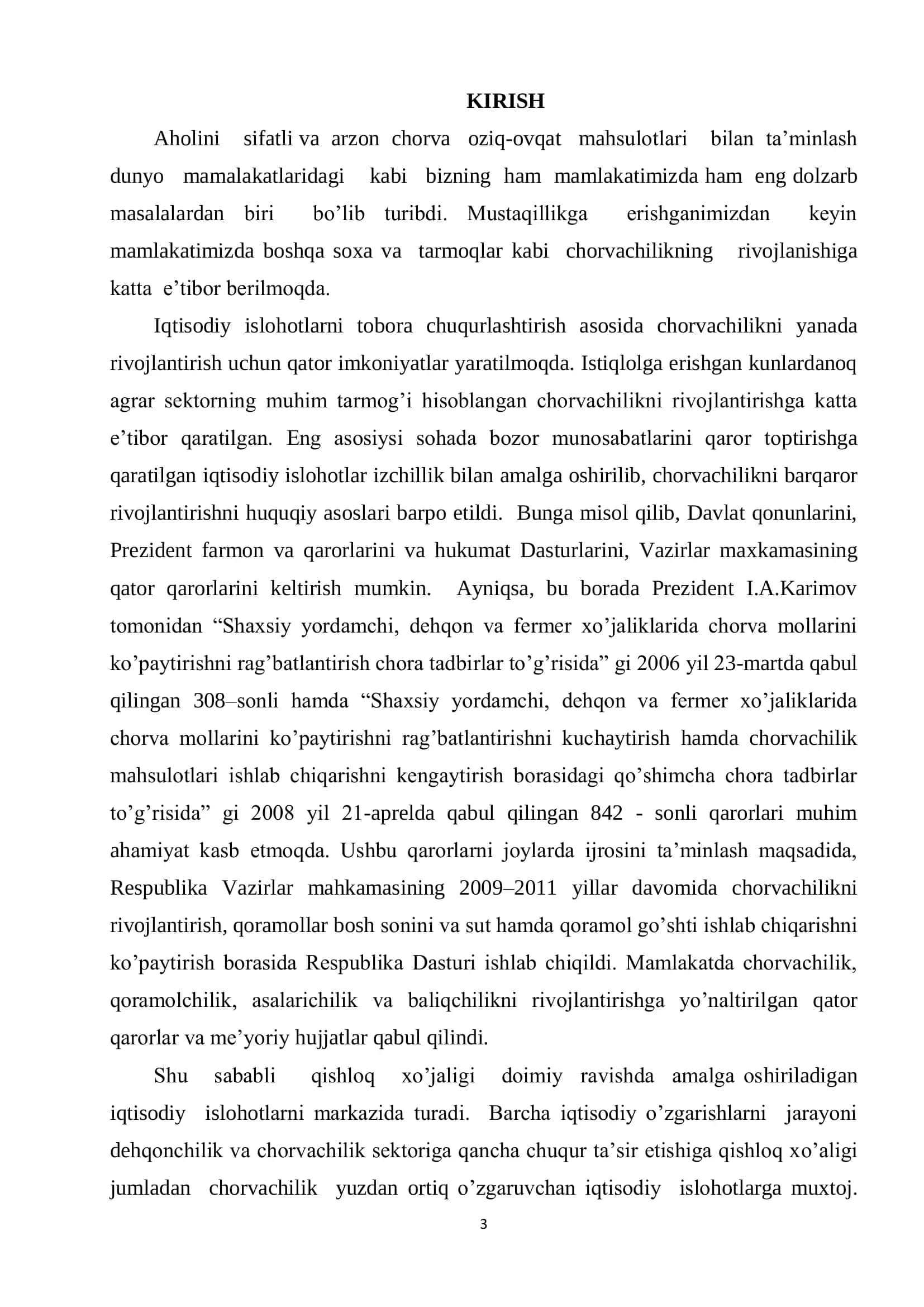 Kasb taʼlimi (5410600­Zootexniya) yoʼnalishi 3